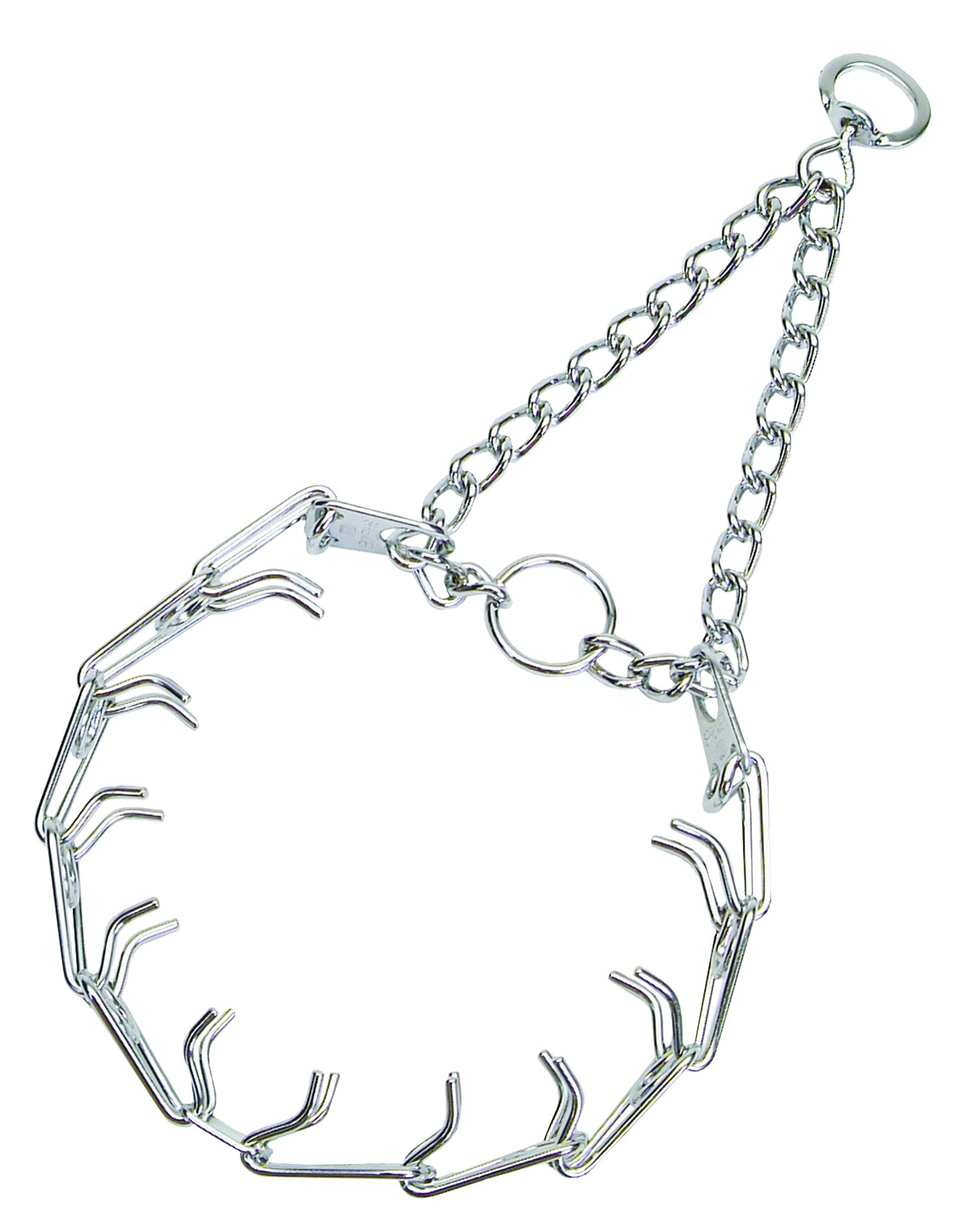 Herm Sprenger Ultra-Plus Prong Dog Training Collar, 20'' Neck Size, 3.2 mm x 22'' Chain Length, Steel Chrome Plated Dog Prong Co