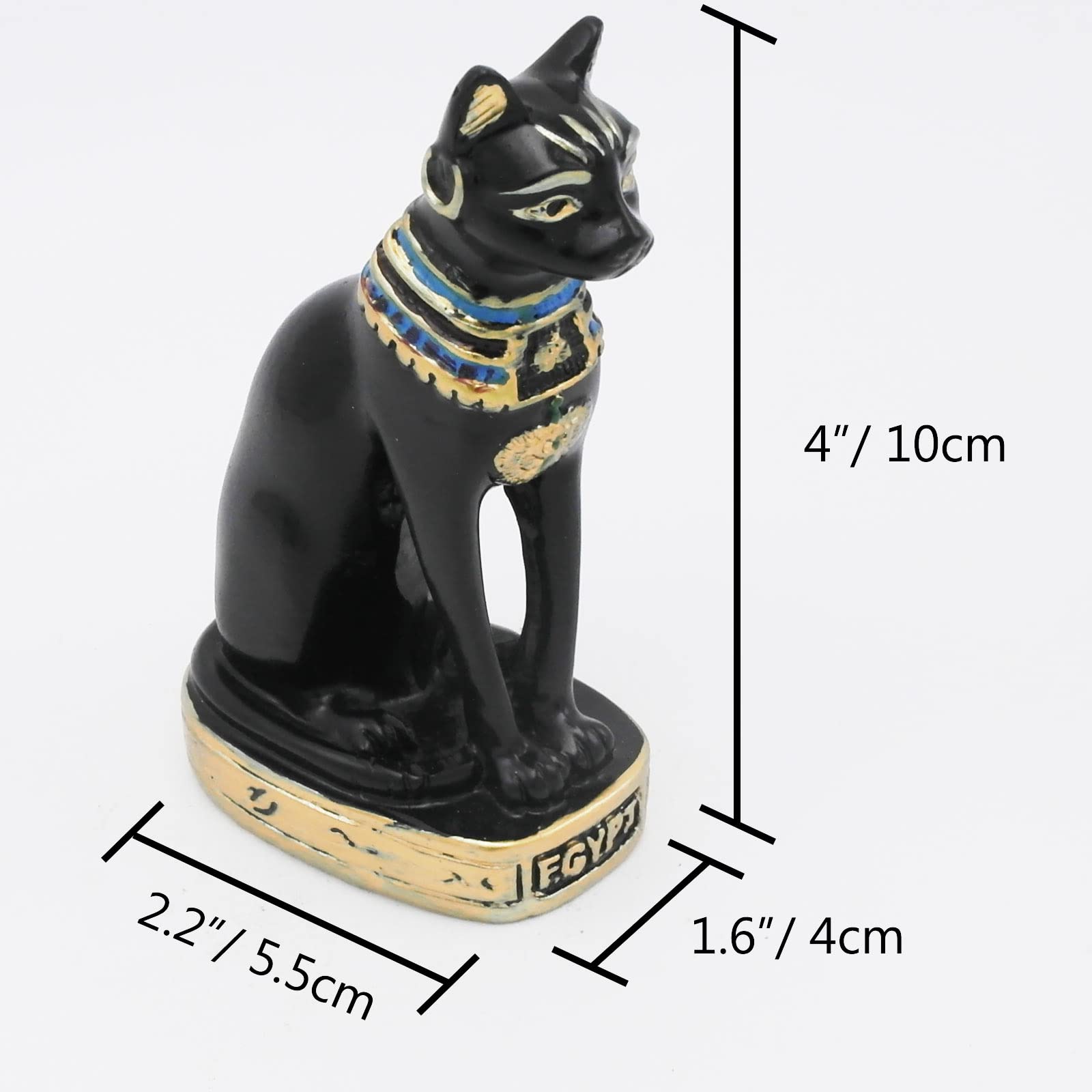 Kocris Casa Egyptian Cat Bastet Fish Tank Decorations Aquarium Ancient Egypt D  cor Sculpture Figurine Statue Reptile Turtle Liz