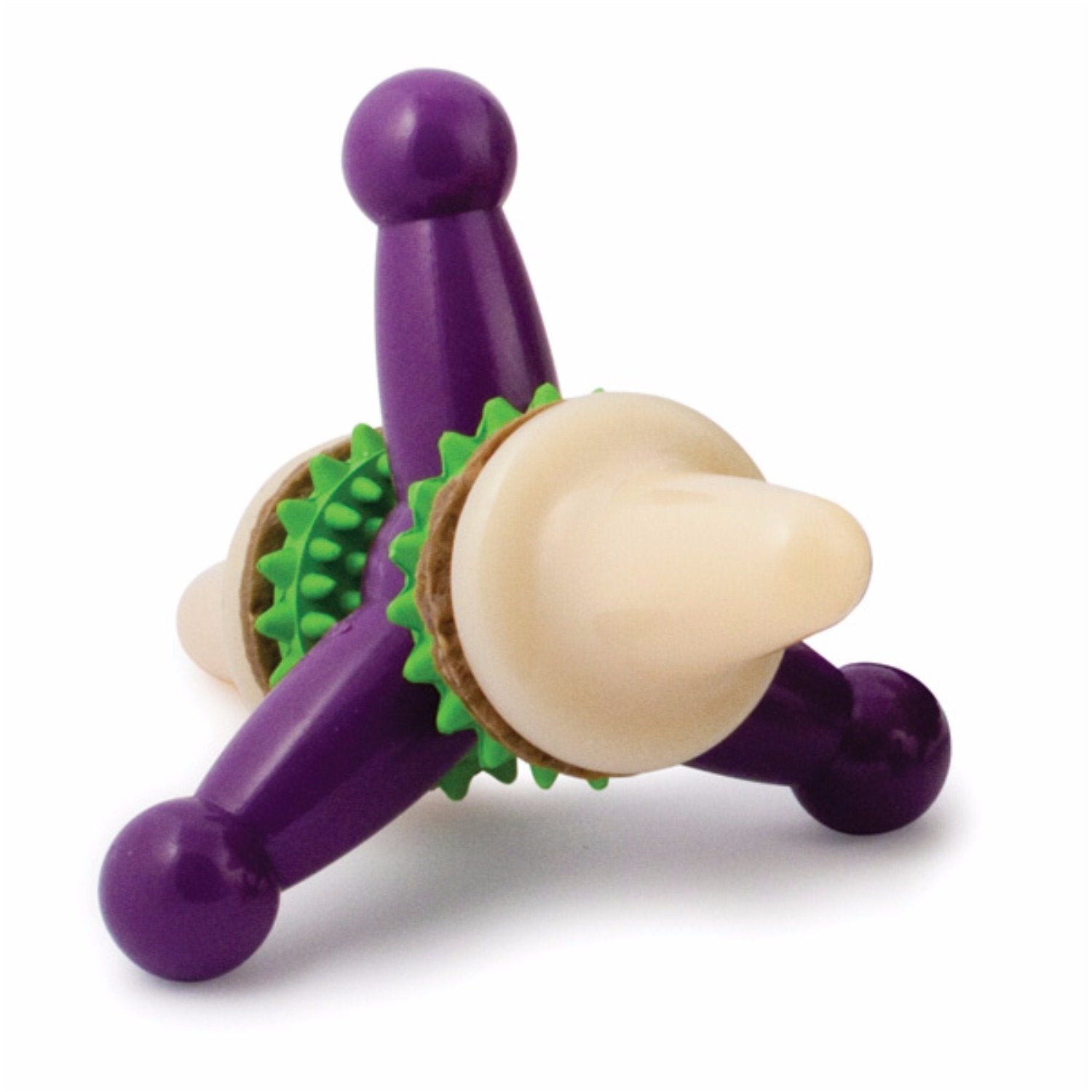 Petsafe Busy Buddy Treat Holding Jack Dog Toy - Strong Chewers - Challenging - Treat Rings Included - Small
