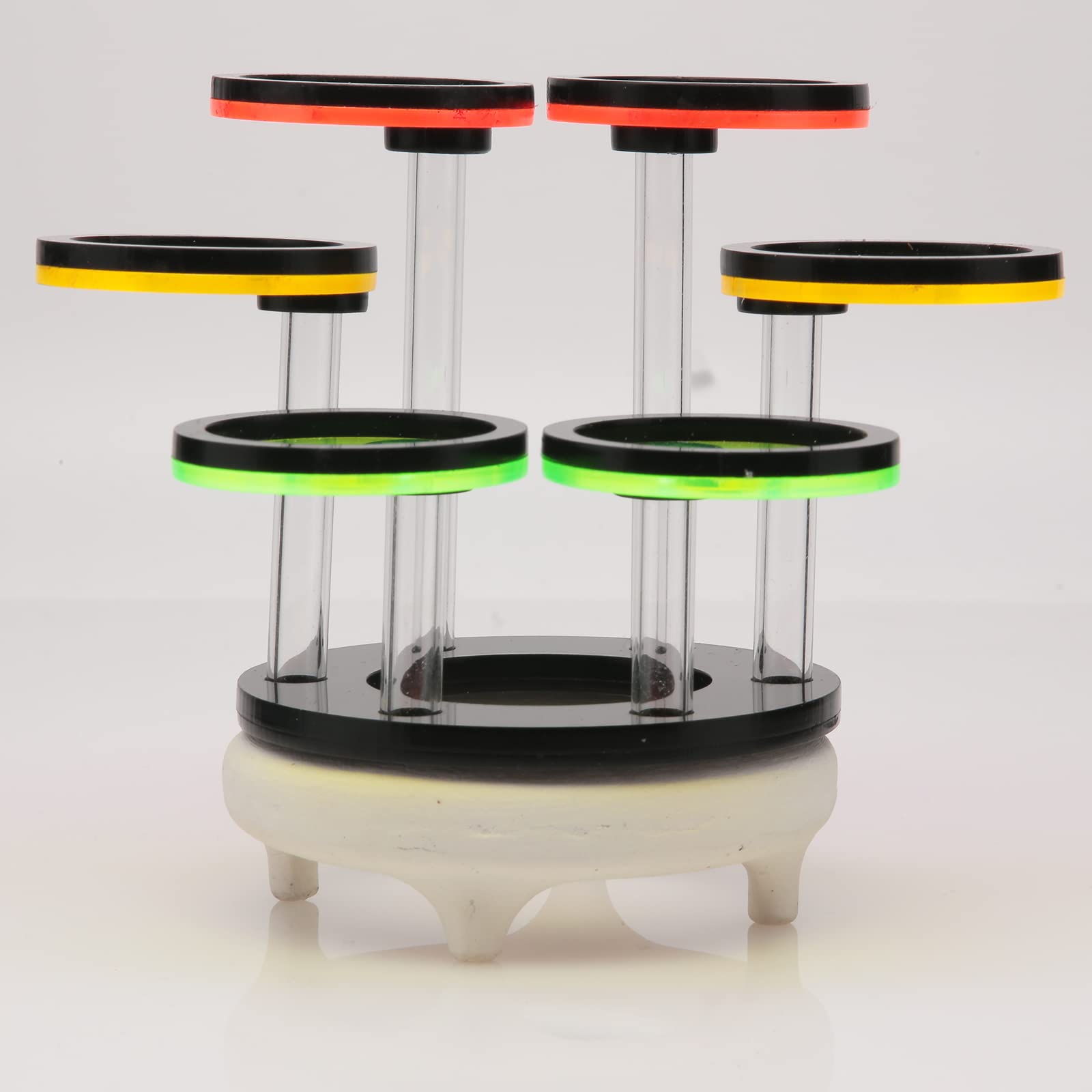 AREPK Coral Frag Rack Fluorescent Coral Frag Plug Sand Holder Marine Reef Aquarium Spare Parts Cultivating Live Cora (6 Plug)