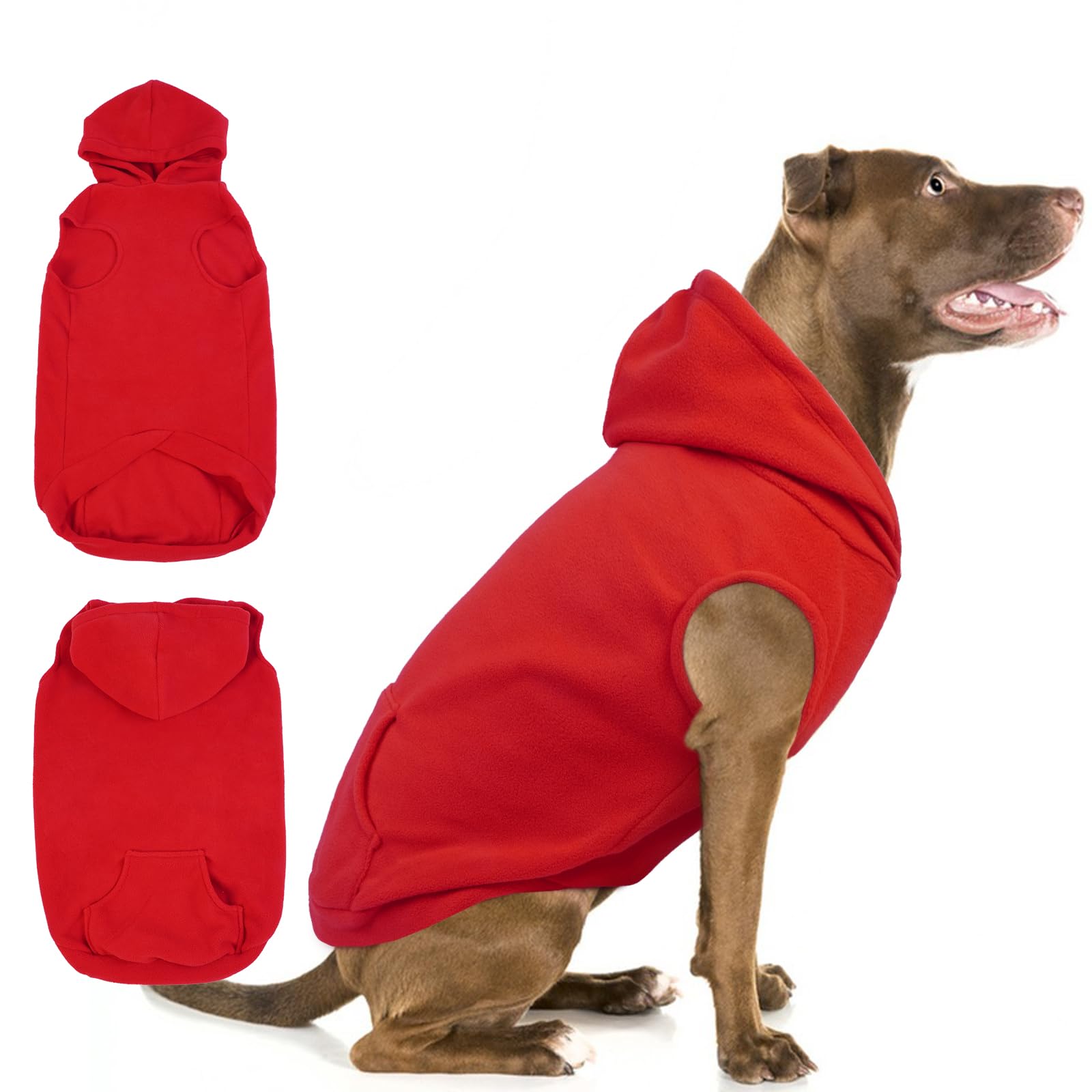 Iecoii Xxl Dog Hoodie For Extra Large Dogs,Fleece Dog Sweatshirt For Large Breed Male Female Dog,Dog Pouch Hoodie Sweater Pet Wi