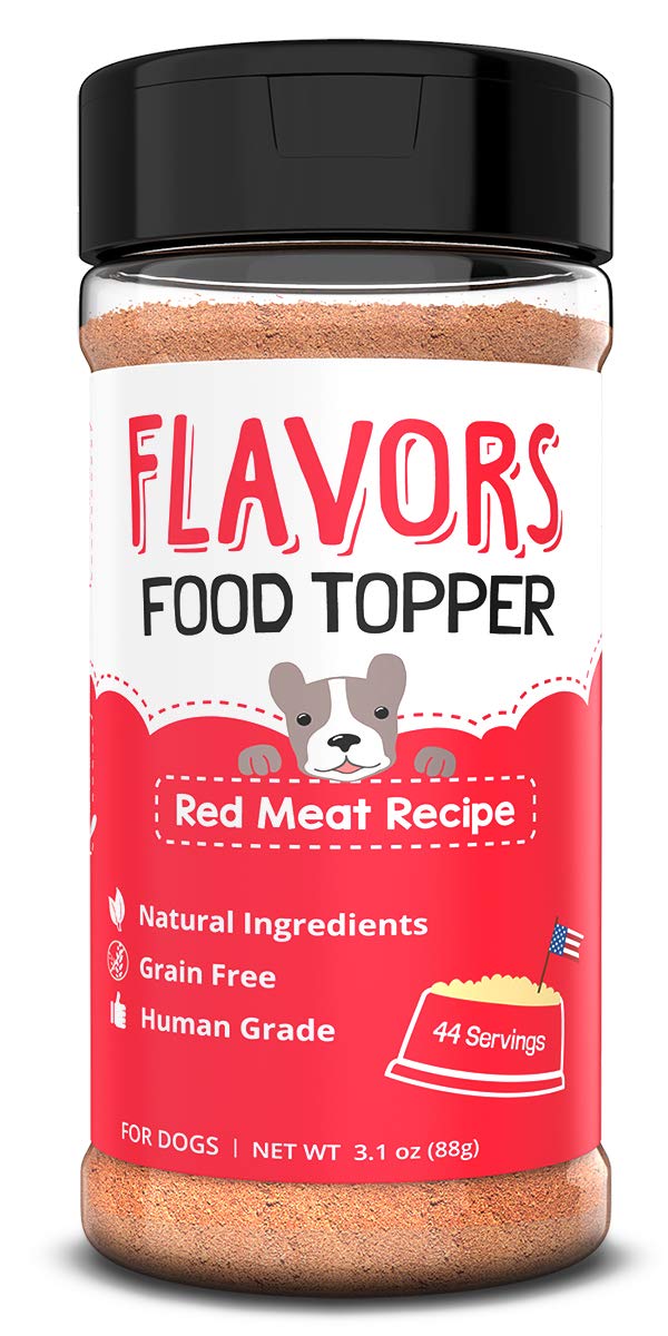 Beaumont Basics Flavors Food Topper For Dogs - Red Meat Recipe, 3.1 Oz. - Natural, Grain Free - Perfect Kibble Seasoning And Treat Mix For Picky Dog Or Puppy