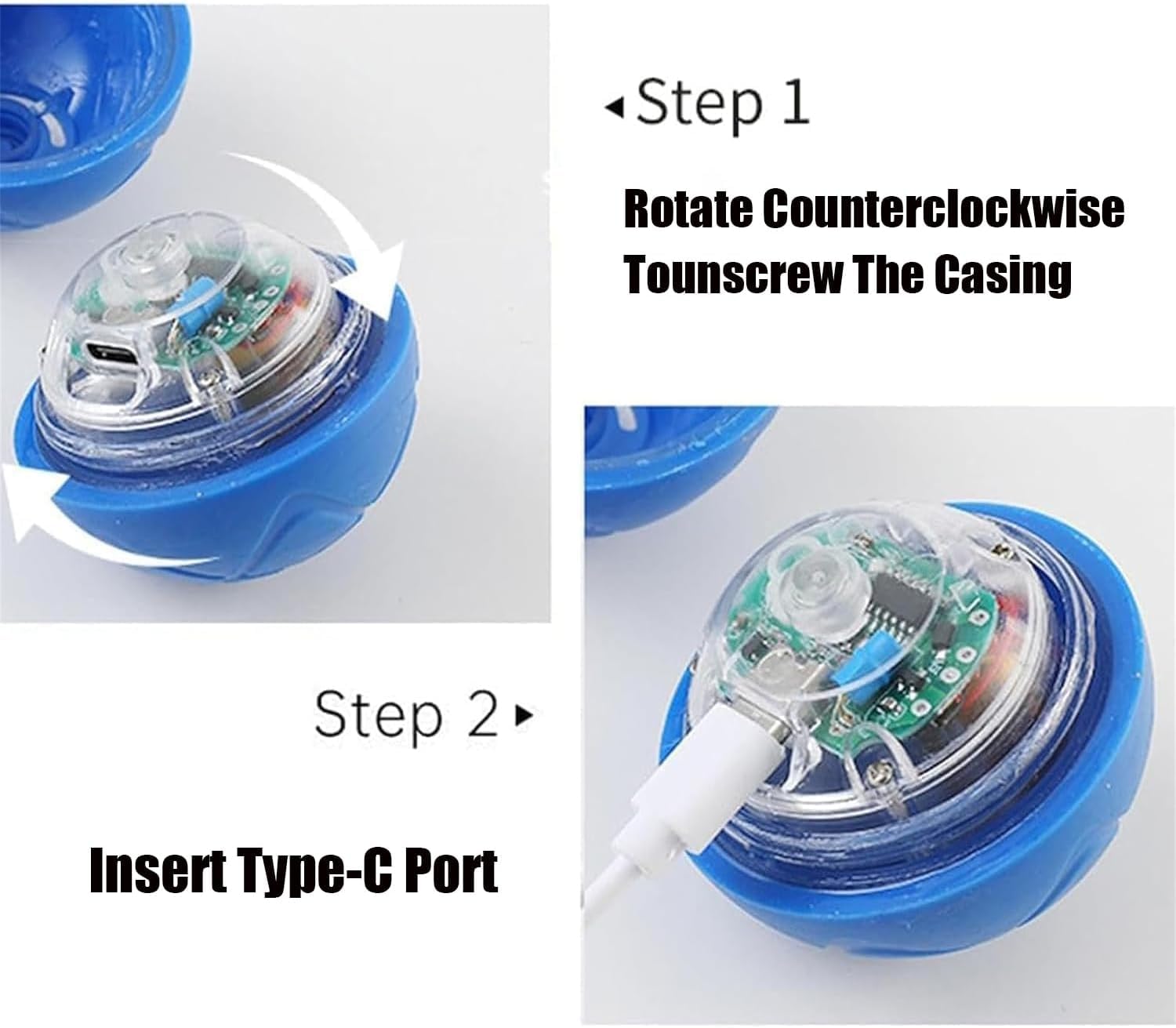 Generic 2PCS Shaky Ball Toy for Dogs, Vibrating Dog Ball, USB Rechargeable, Interactive, Automatic Moving, Bouncing, Perfect for