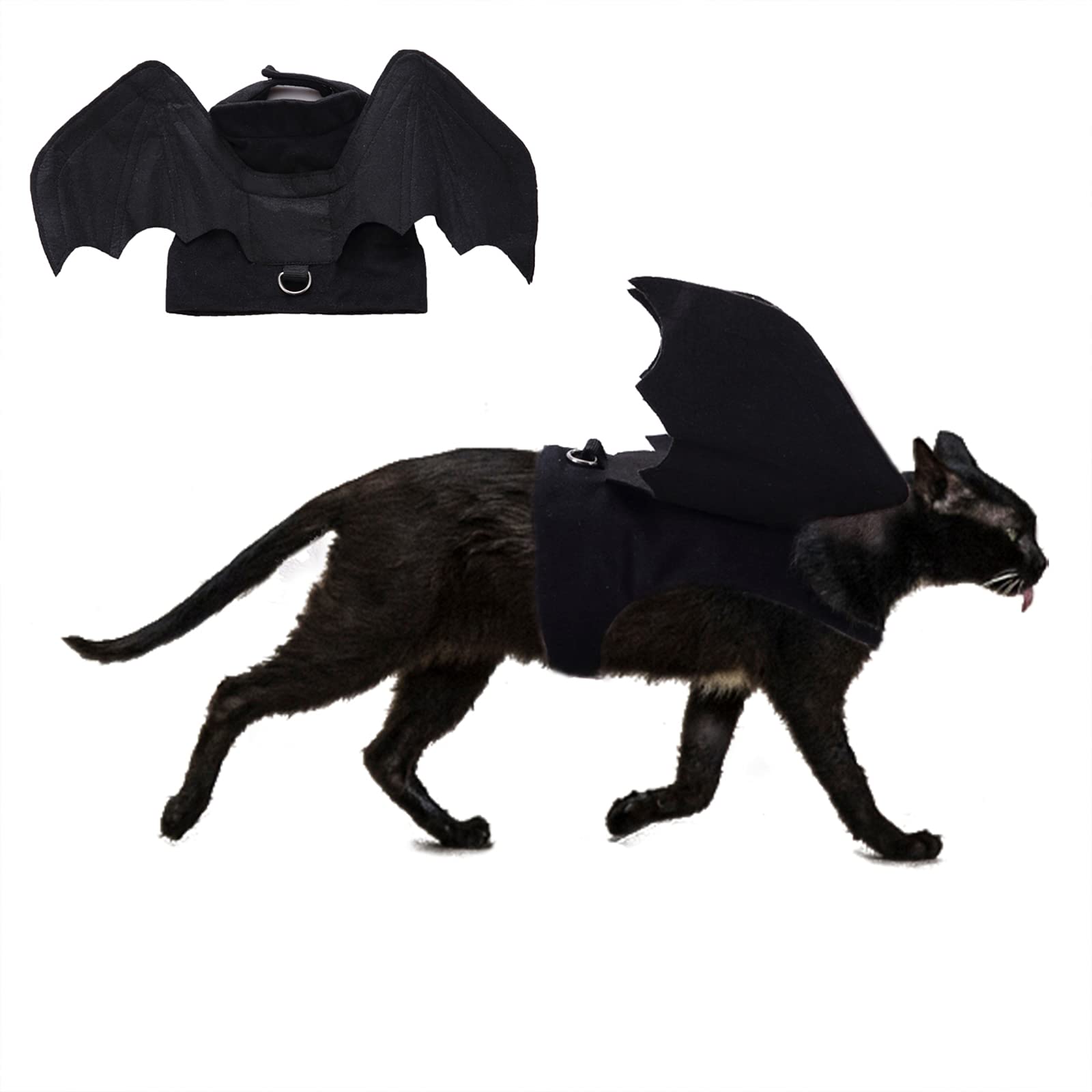 Rypet Bat Wings Pet Costume, Polyester Felt Cloth, Small, Halloween, Unisex, Durable, Easy To Clean, Bat Wings Costume For Small Dogs Cats