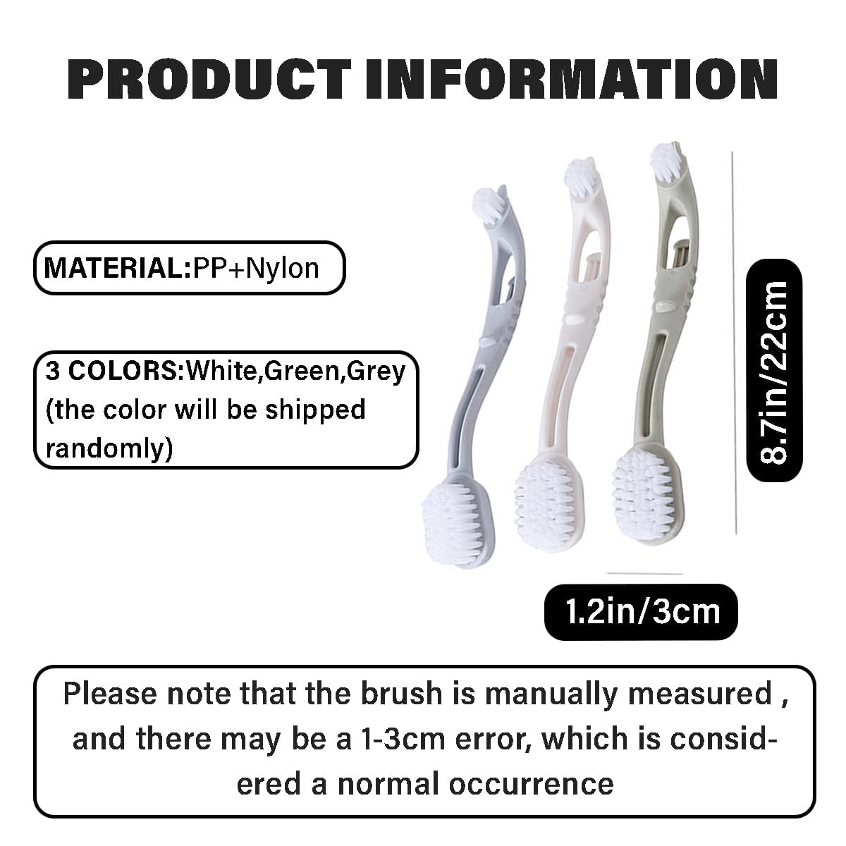 Manon Rosa Bird Cage Cleaner With Two Brush Heads Long Handle Tool For Cleaning Bird Parrot Cages Kennels Perches