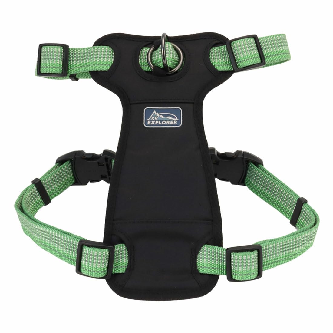 Coastal - K-9 Explorer - Brights Reflective Front-Connect Harness, Meadow, 1'' X 26''-38''