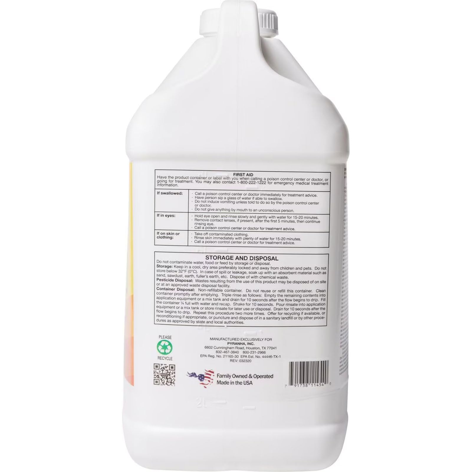 PYRANHA 1-10 HPS Concentrate Refill - 2.5 Gallon for 30 Gal Automatic Spray Systems Indoor Barn Fly Control | Repels Horn, Deer,