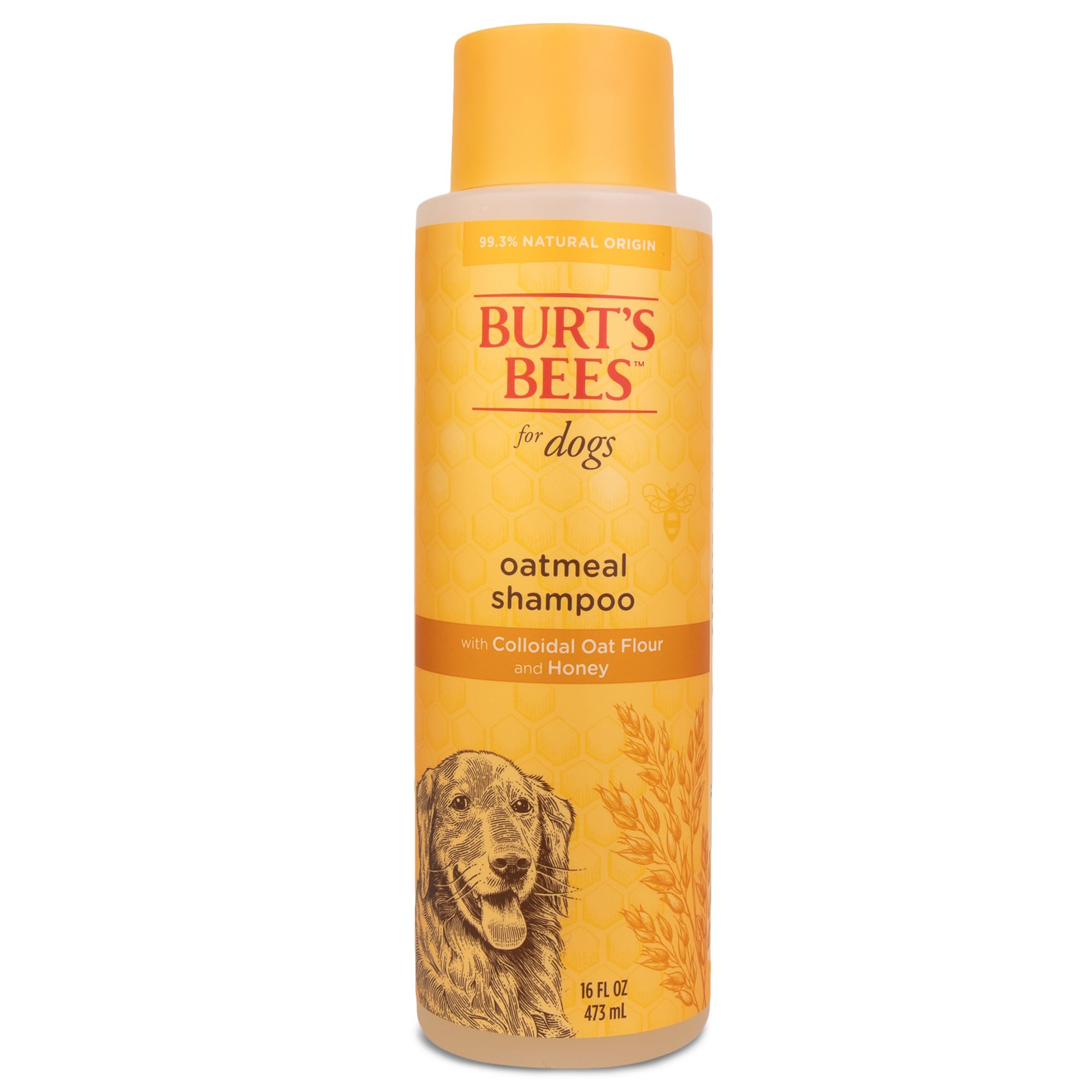 Burt'S Bees For Pets Oatmeal Dog Shampoo | With Colloidal Oat Flour & Honey | Moisturizing & Nourishing, Cruelty Free, Sulfate & Paraben Free, Ph Balanced For Dogs - Made In Usa, 16 Oz