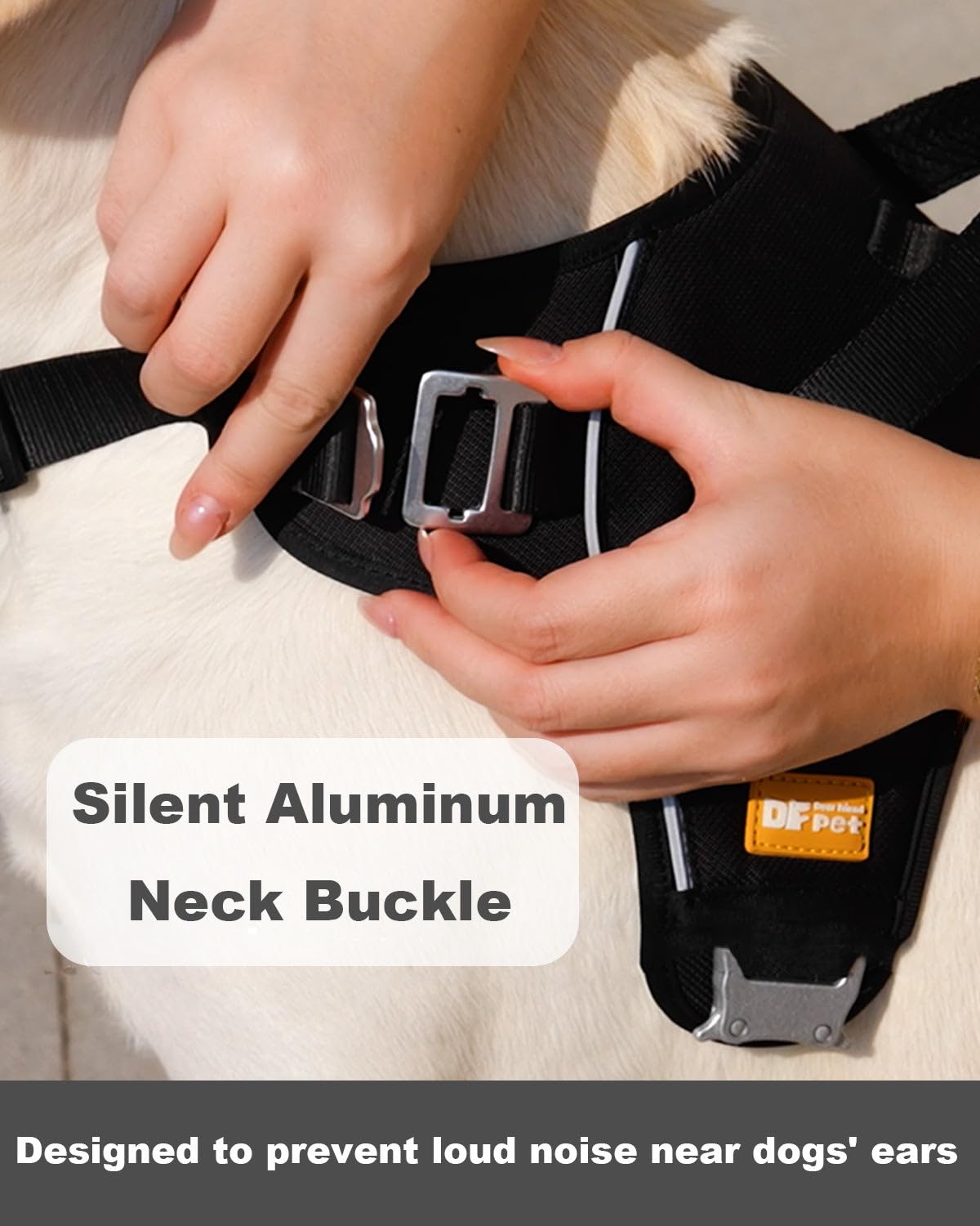 Df No Pull Step-In Martingale Dog Harness, Help Every Step Without Choking, Reflective & Adjustable, Front Clip Harness With Con