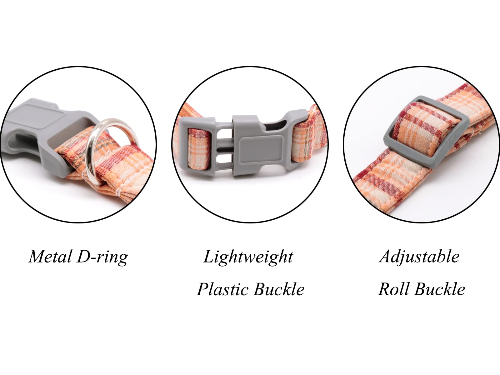 Lionet Paws Fall Dog Collar With Bowtie, Orange Dog Collar With Plastic Buckle For Puppy Small Dog Halloween Thanksgiving Day Gift, Xs, 8-12 In