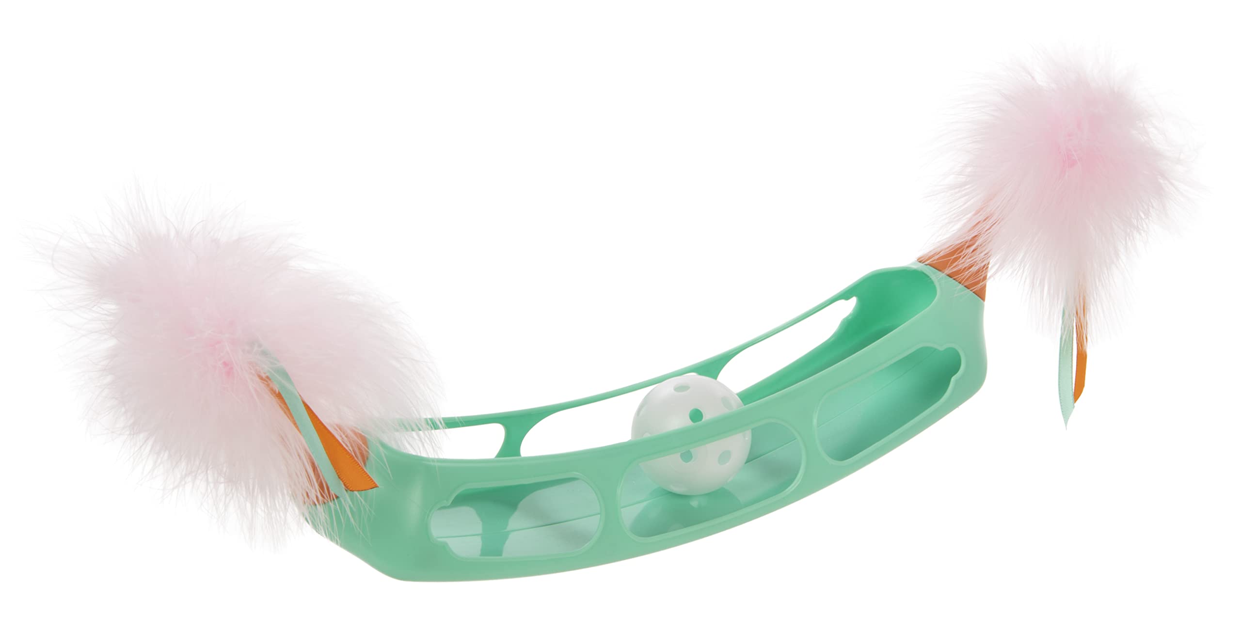 Smartykat Track Tipper Ball Track Cat Toy W/Suction Cup, Works On Floors & Windows - Blue, One Size