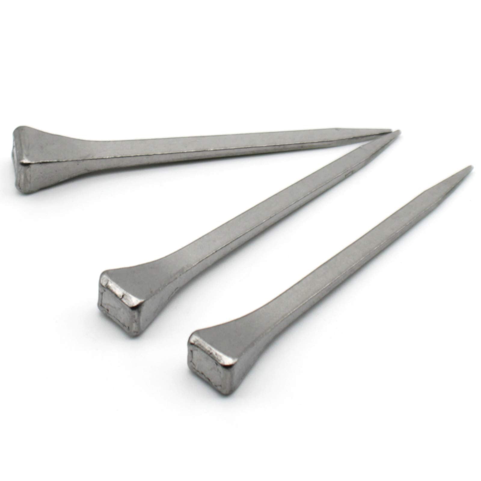 Fdxgyh 50Pcs E6 54Mm/2.1' Horseshoe Nails Carbon Steel Horseshoe Tools For Fixed Lead Or Glass(Silver)