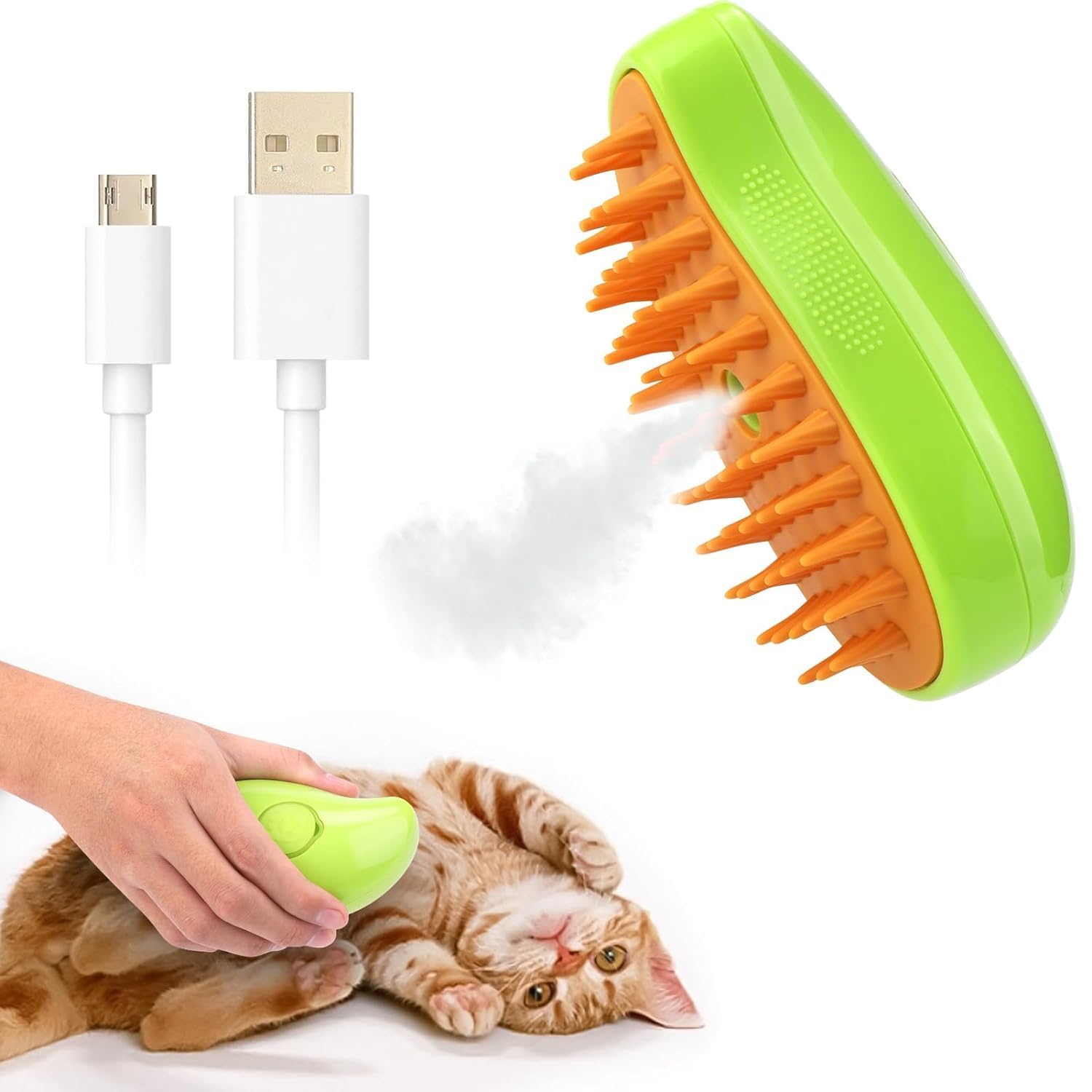 2024 3-In-1 Pet Grooming Tool: Detangling Brush For Massage And Hair Removal, Versatile For Cats And Dogs