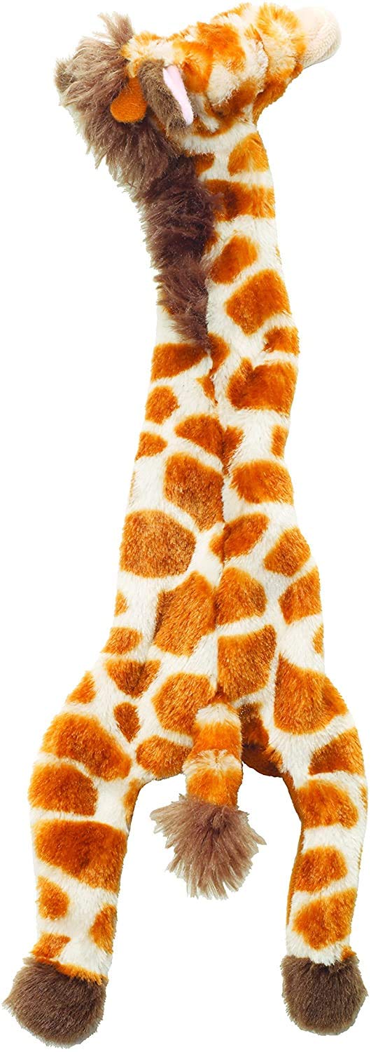 Spot Mini Skinneeez Stuffless Dog Toy With Squeaker | Plush Tug Of War Giraffe Squeak Toy For Small And Large Dog Breeds | Interactive Dog Toy | Small