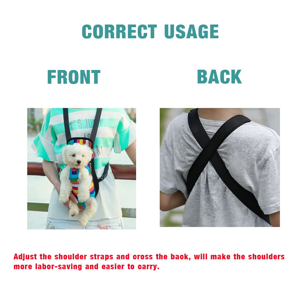 Leconpet Pet Carrier Backpack, Legs Out Adjustable Pet Front Cat Dog Carrier Backpack, Easy-Fit Dog Travel Backpack Carrier For Hiking Camping For Small Medium Puppies Cats (L, Black)