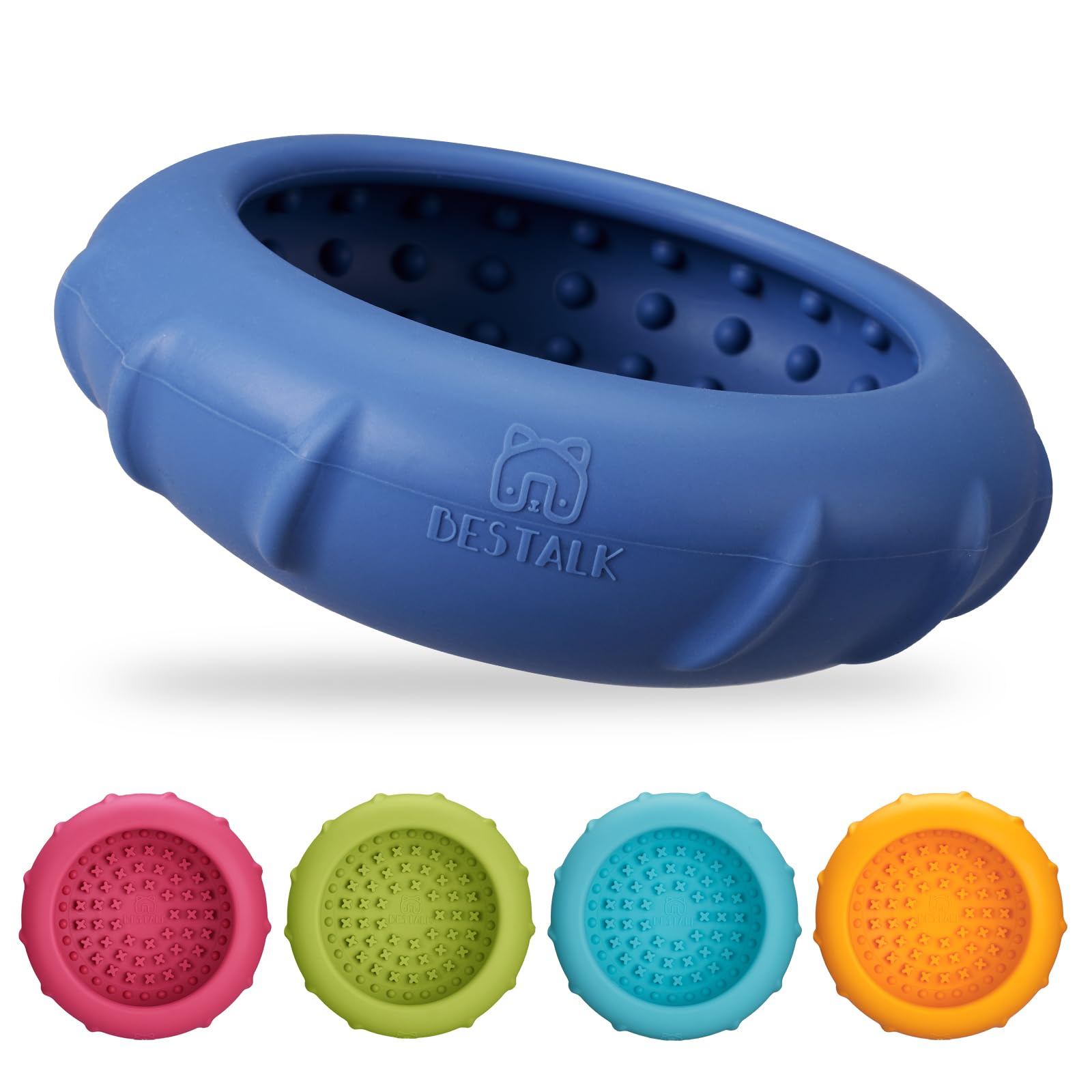 Dog Lick Bowl, Bestalk Wobbly Freeze Bowl Enrichment Feeder for Dogs, Anxiety Relief Lick Mat Puzzle Toy for Distraction, BPA Fr