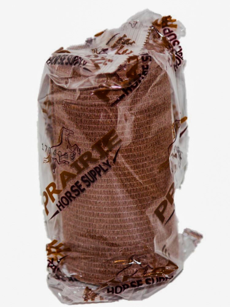 Vet Wrap Tape (Brown) (2 Pack) (2 Inch x 15 feet) Self Adhesive Adherent Adhering Cohesive Flex Self Stick Bandage Grip Roll Dog
