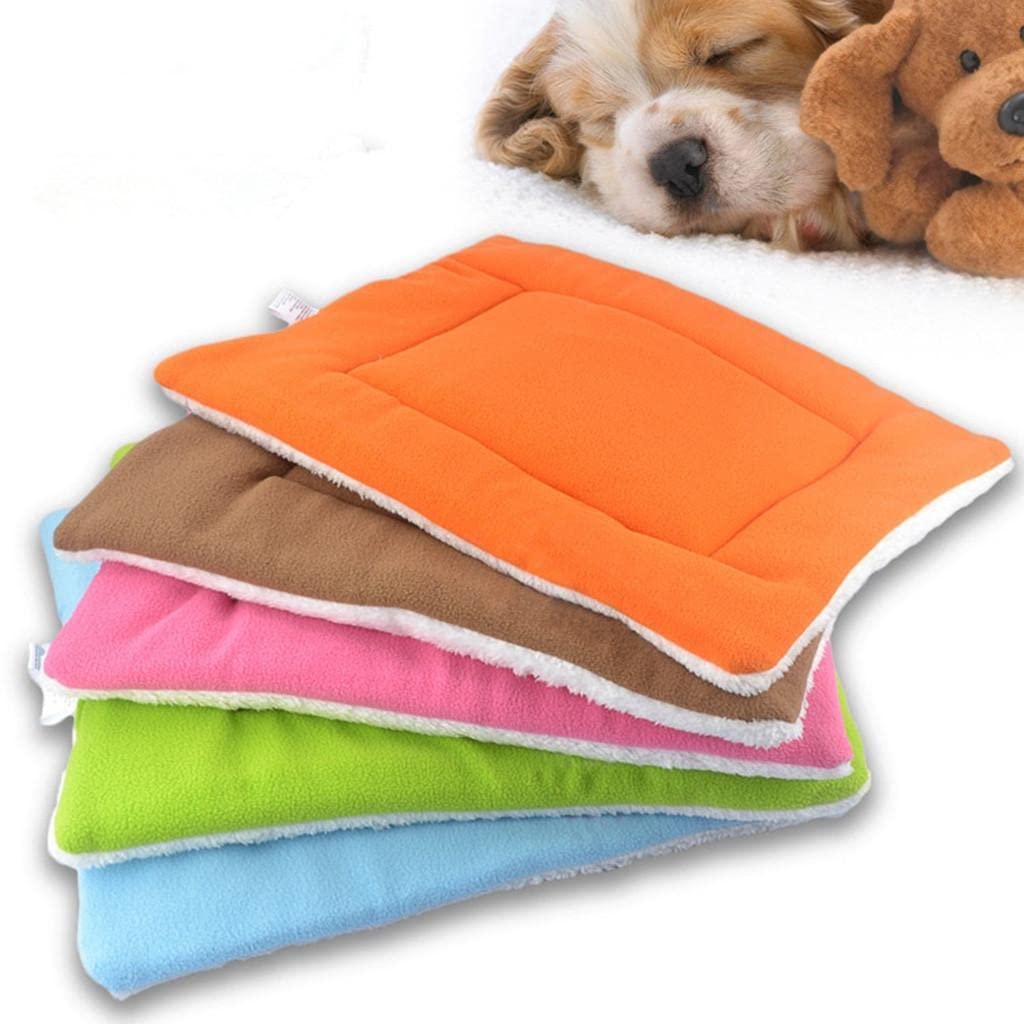 CALANDIS Soft Comfortable Design Fluffy Coral Fleece Dog Cat Mat Nest Bed Cushion Pet Supplies Pink L | Beds | Dog Supplies