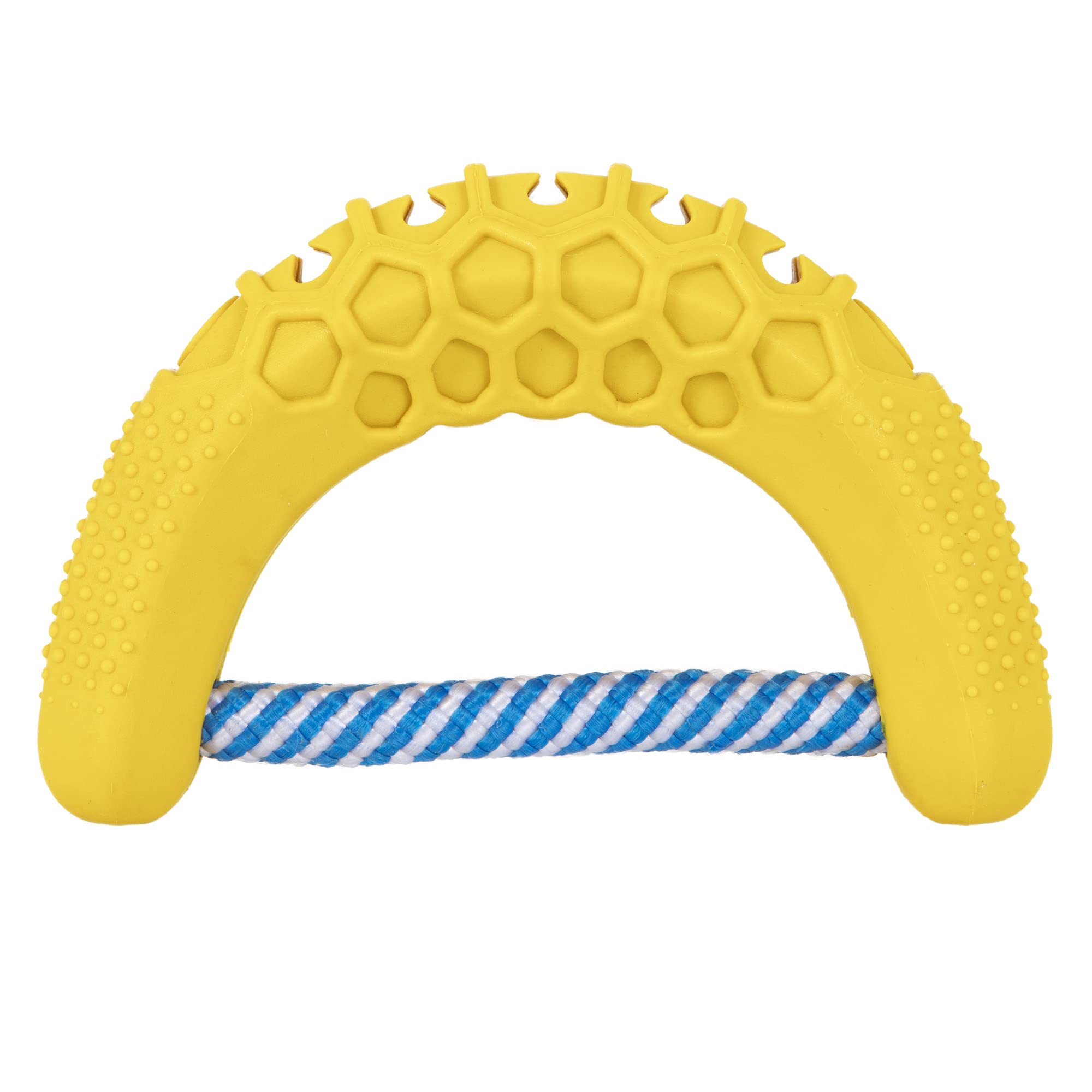 JW Pet CHEW-EE Dental Dog Chew Toy; Cleans Your Pets Teeth and Gums As They Play; Add Their Favorite Flavors, Banana,Yellow
