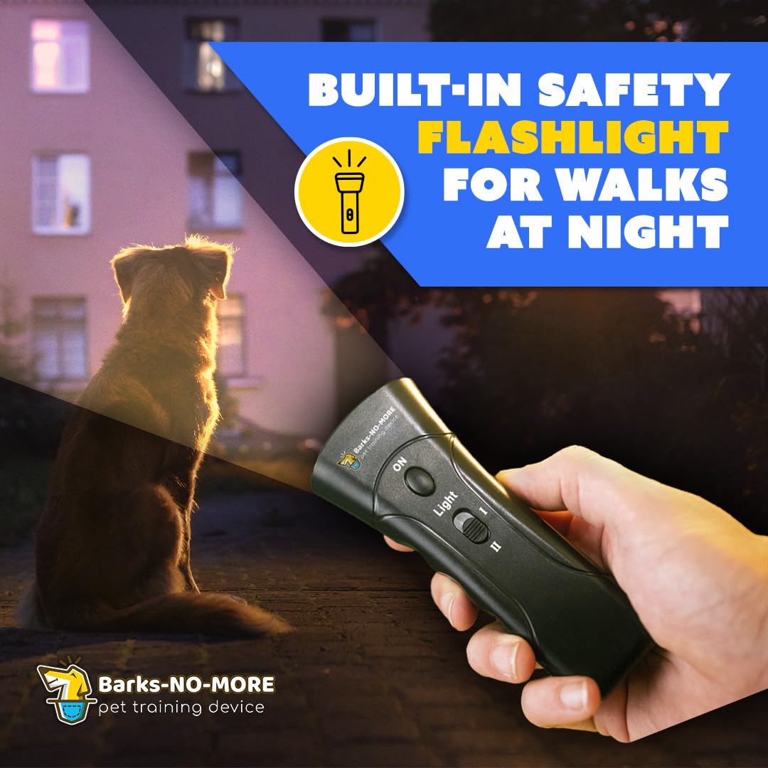 Generic Barks No More Dog Training Device & Bark Deterrent - Stop Barking Without Hurting Your Pet - Just Point & Press!, Black