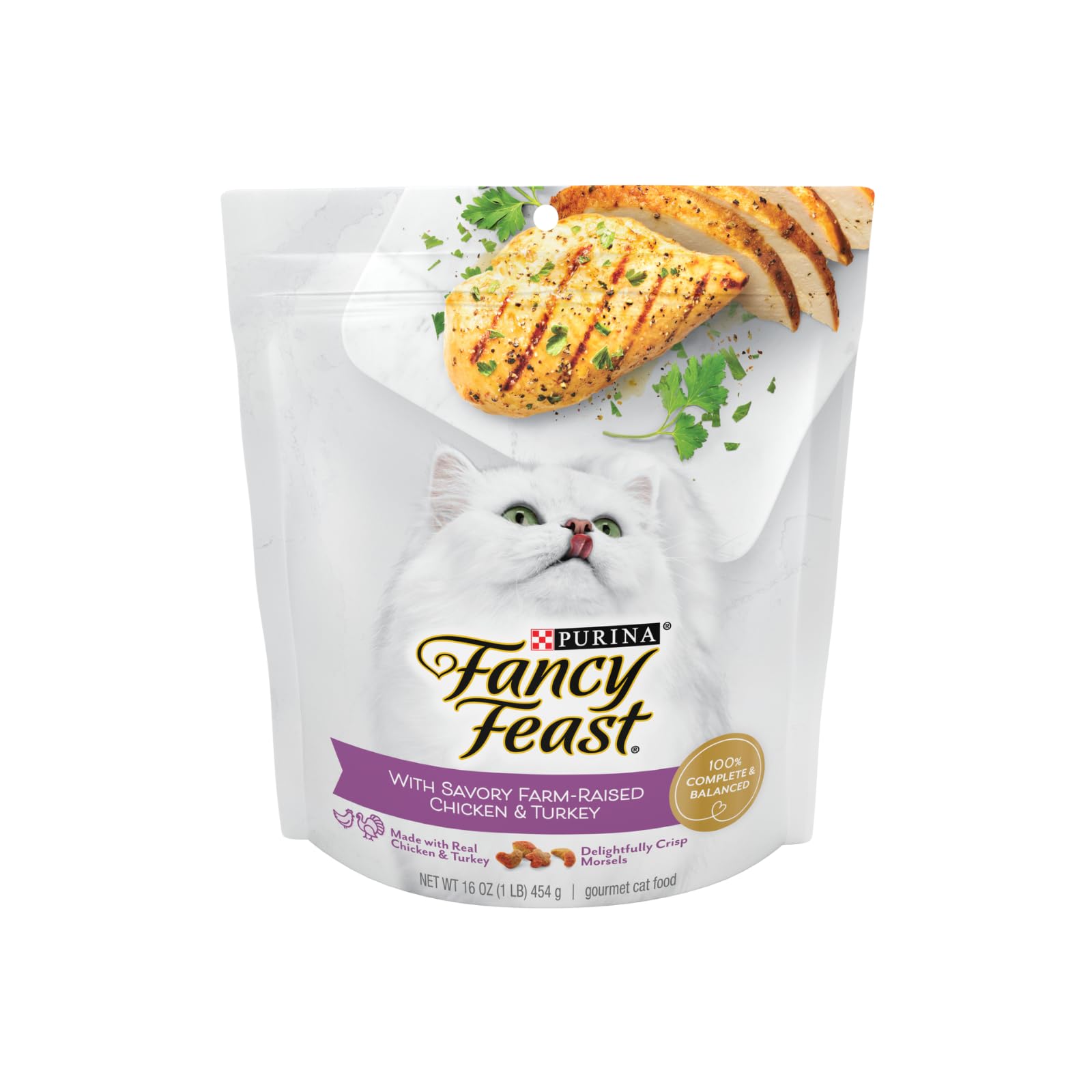 Fancy Feast Gourmet Savory Chicken & Turkey Dry Cat Food (2-Bags) (16 OZ Each)