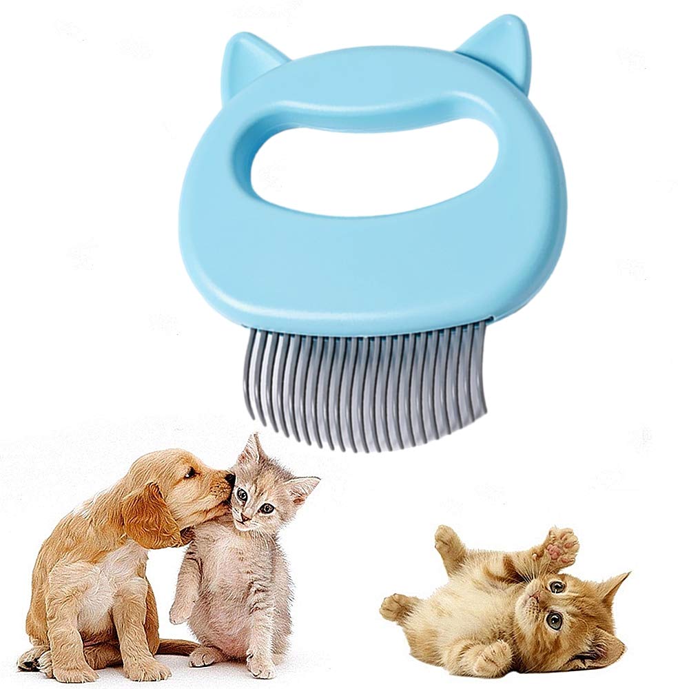 Cat Comb Pet Short & Long Hair Removal Massaging Shell Comb Soft Deshedding Brush Grooming And Shedding Matted Fur Remover Massa