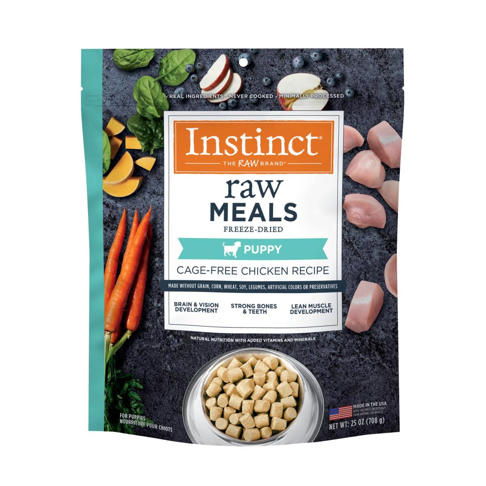 Raw Meals Freeze-Dried Puppy Chicken Dog Food, 25 oz. Bag