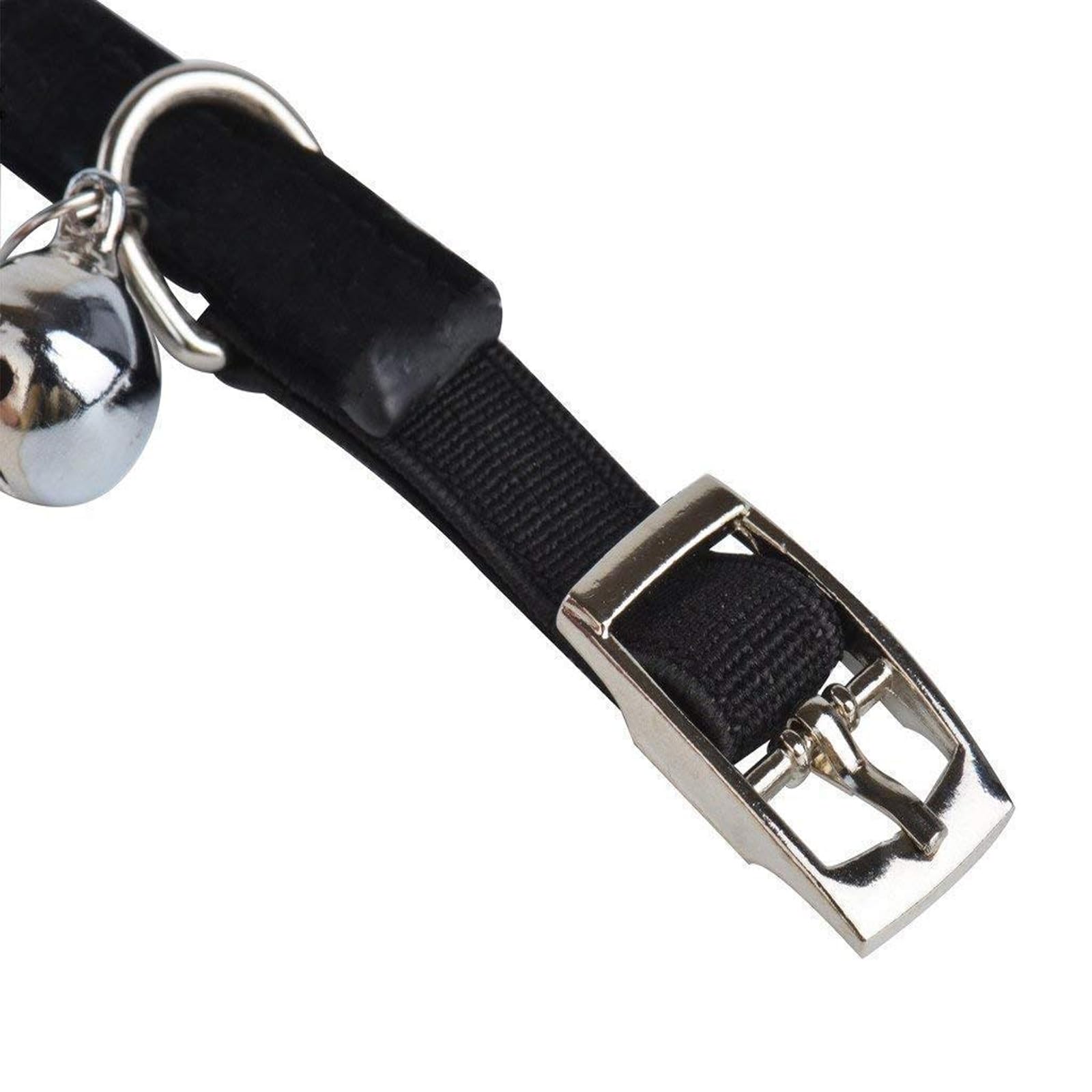 Chukchi Soft Velvet Safe Cat Adjustable Collar Bling Diamante With Bells,11 Inch For Small Dogs And Cats (Blue)