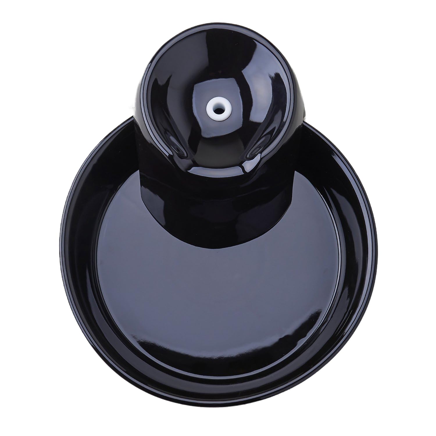 Pioneer Pet Big Max Ceramic Drinking Fountain, 128 oz, Black - Ideal for Cats and Dogs, Stylish & Durable Design