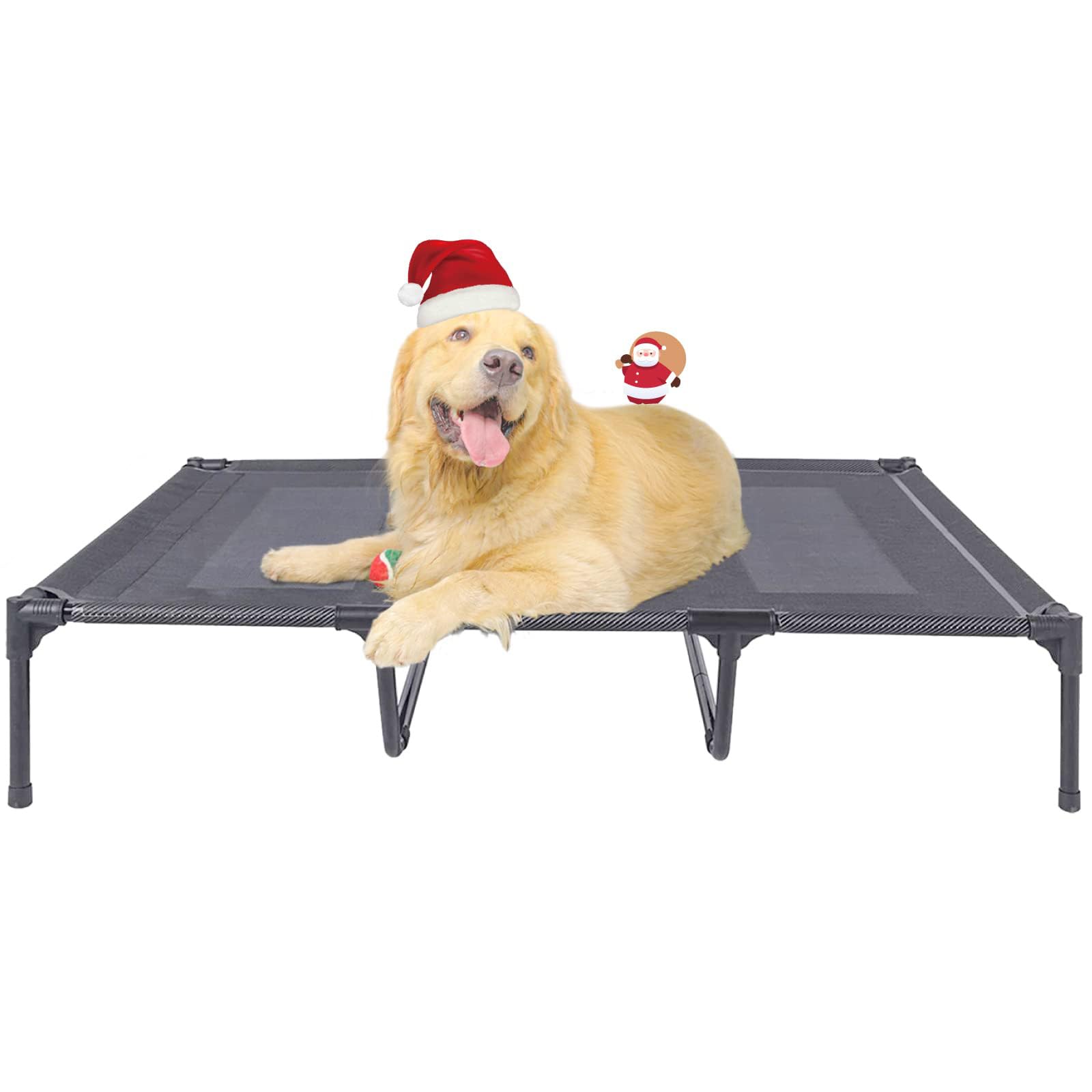 Suddus Elevated Dog Bed Waterproof Outdoor, Portable Raised Dog Bed, Dog Bed Off The Floor, Dog Bed Easy Clean Indoor Or Outdoor Use, X-Large, Grey