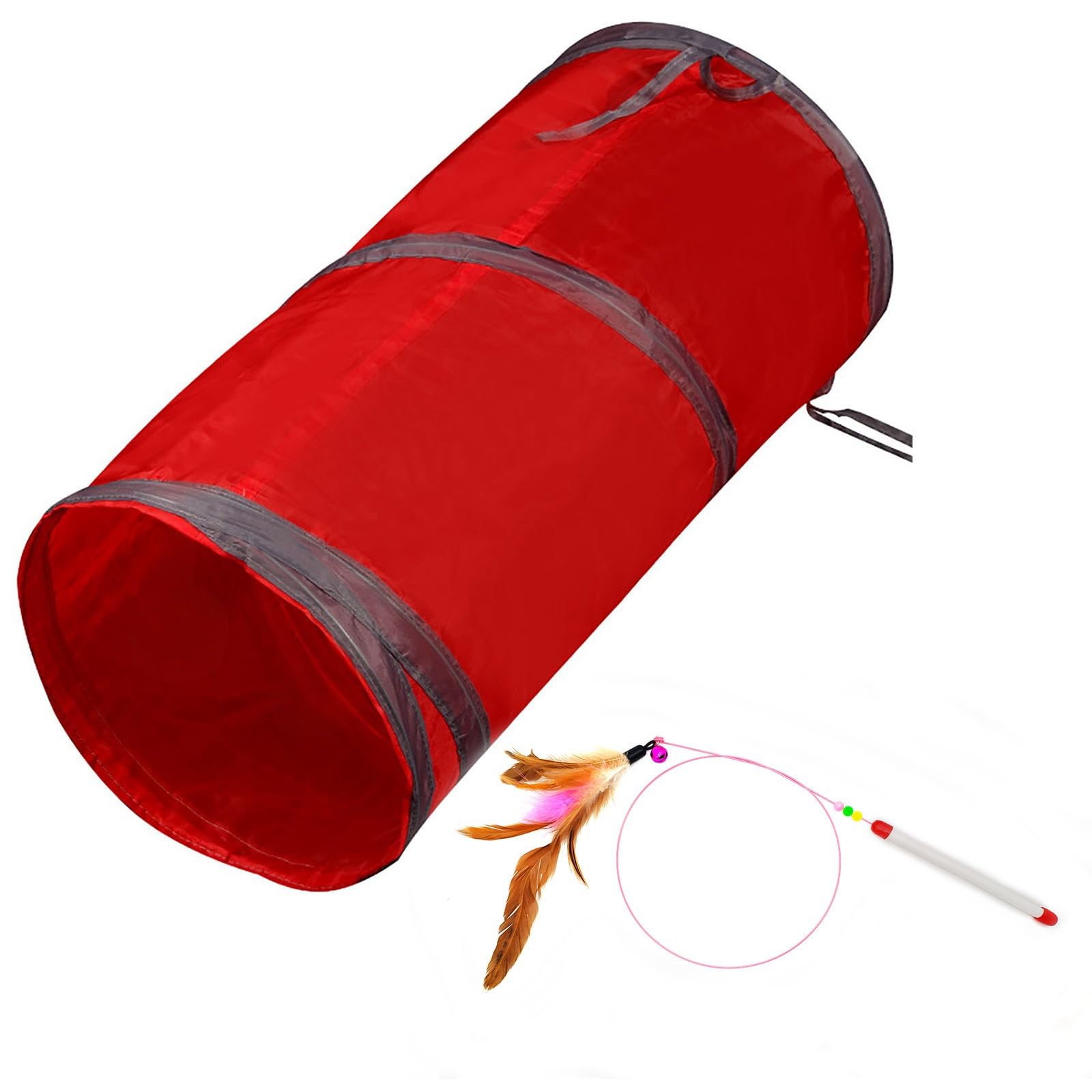 Icagy Cat Tunnel For Indoor Cats Interactive, Rabbit Tunnel Toys, Pet Toys Play Tunnels For Cats Kittens Rabbits Puppies Crinkle