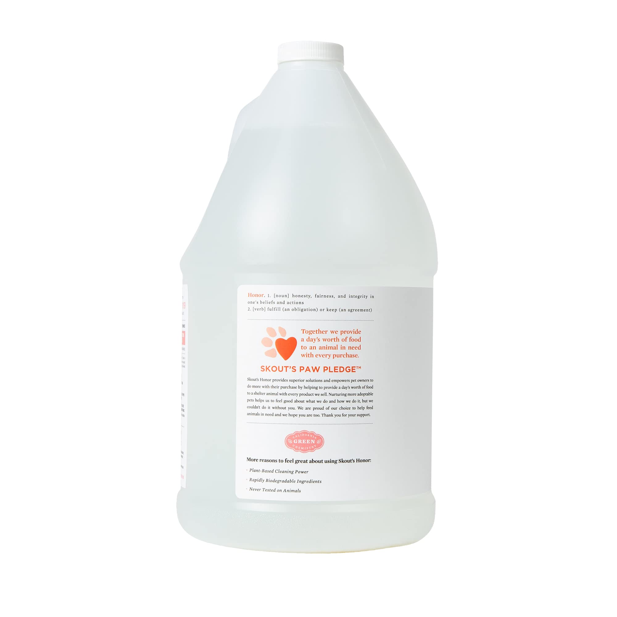 SKOUT'S HONOR Cat Urine & Odor Destroyer, Professional Strength, Plant-Powered, 128 Fl Oz