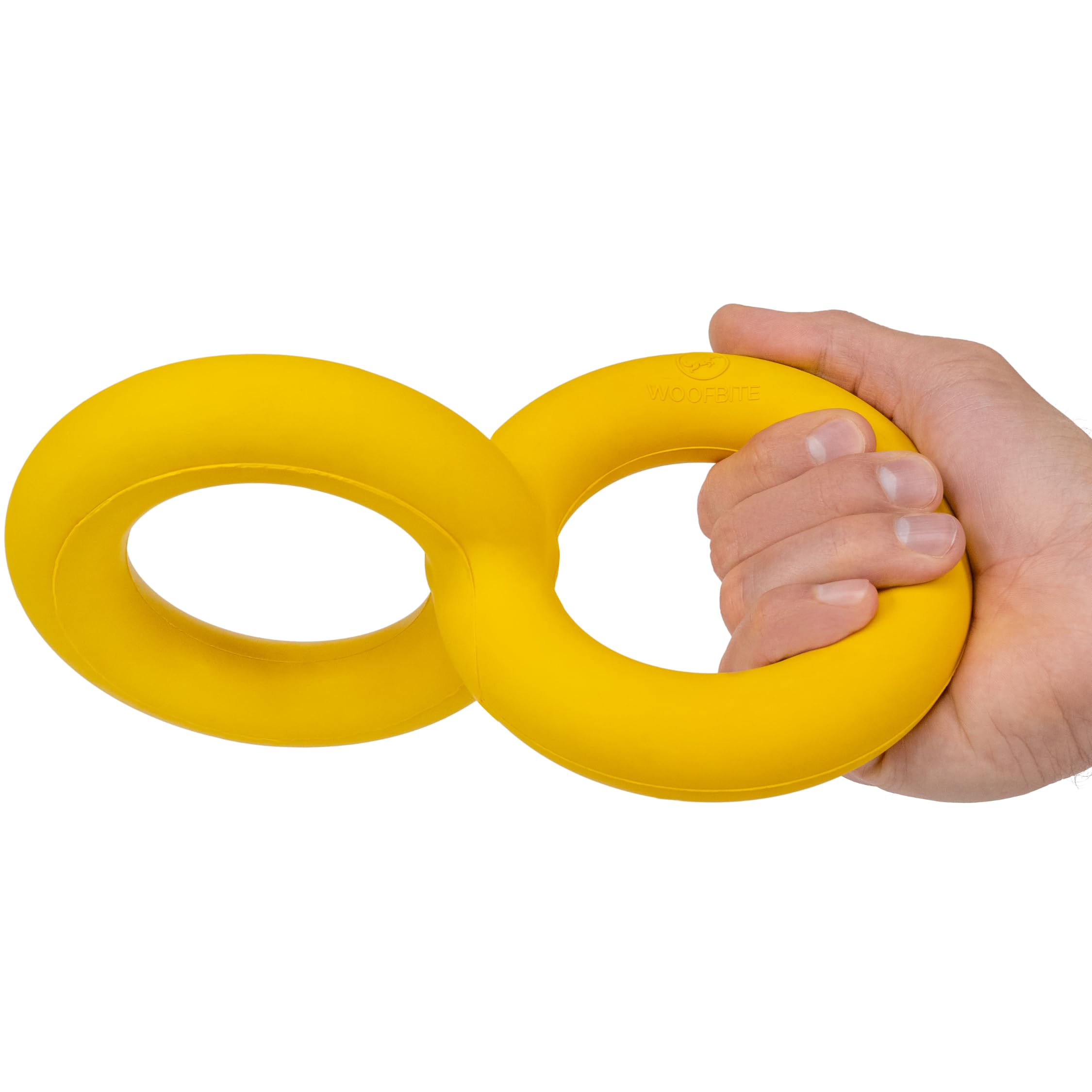 WoofBite Indestructible Tug Rings - Lifetime Replacement - Aggressive Chewers, Medium Large Breed - Non-Toxic Natural Rubber Dog