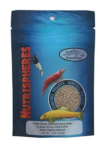 Triton Aquatics Nutrispheres - Sinking Diet For Snails, Shrimp & Bottom Feeding Fish (1.5 Oz (42.5G))