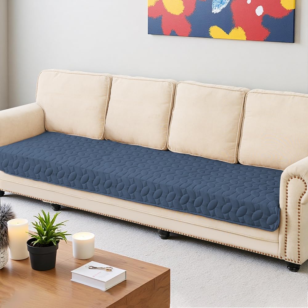 Ameritex Waterproof Pet Bed Cover Anti-Slip Dog Bed Blanket for Sofa and Furniture Waterproof New Pattern Design (Navyblue, 30x9