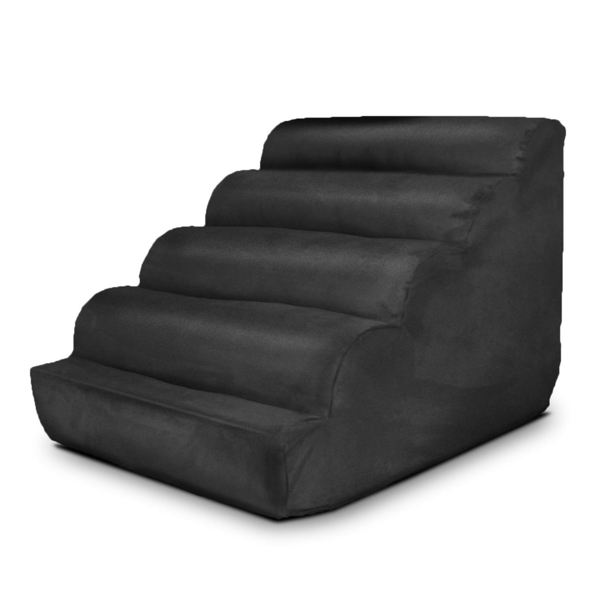 Snoozer Scalloped Pet Stairs, Large, Black