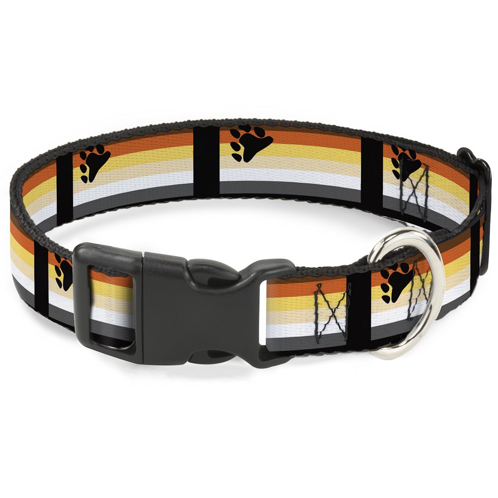 Buckle-Down Pc-W30682-Ws Plastic Clip Collar, Pride, 1.5' Wide-Fits 13-18' Neck-Small