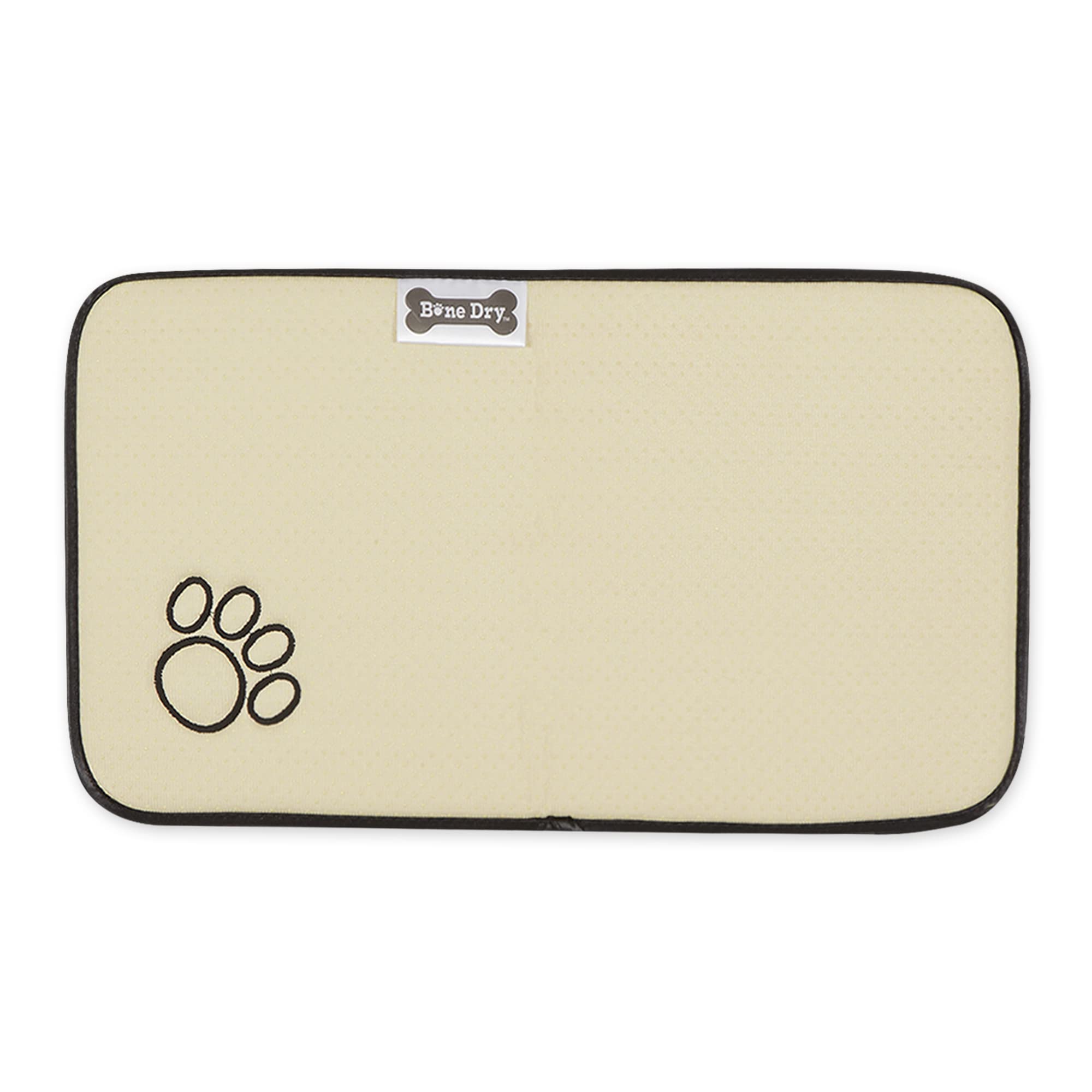 GREEN STRIPE EMBROIDERED PAW PET MAT SMALL