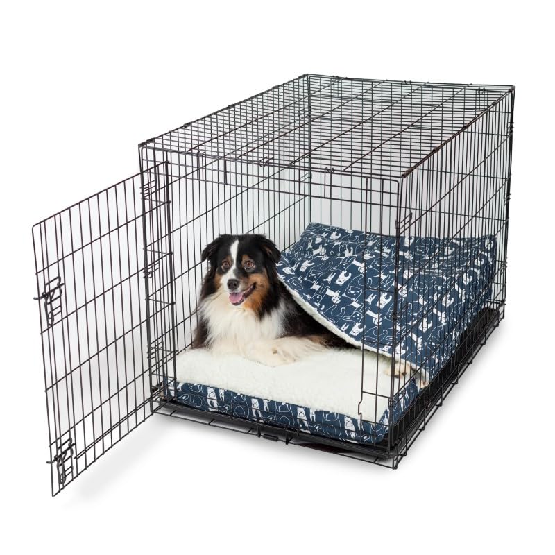 Snoozer Luxury Cozy Cave Crate Pet Bed, Medium - Pedigree Denim