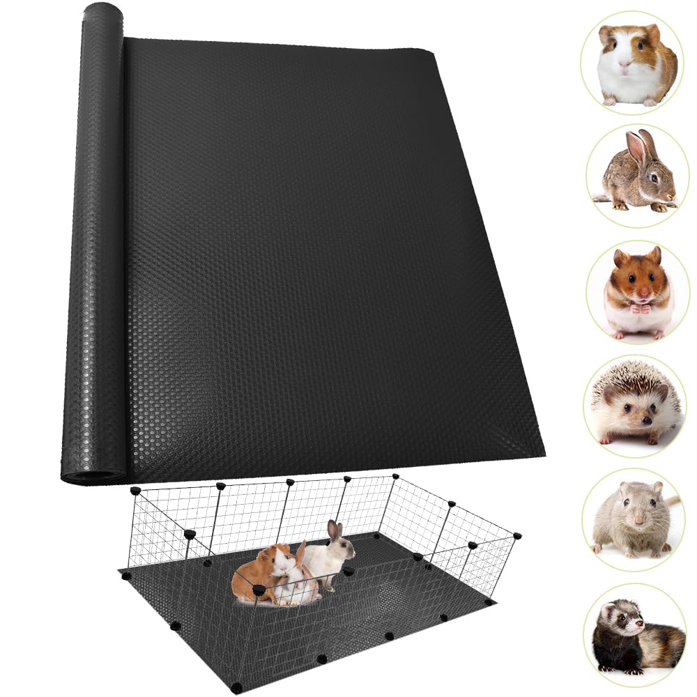 Tcypuhl Guinea Pig Bedding Cage Liner 24''  118'' 1Pcs Waterproof Rabbit Bedding, Waterproof And Reusable Guinea Pig Pads For Gu