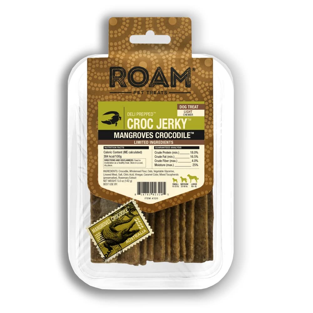 ROAM Pets Jerky for Dogs - Dog Jerky Treats with Limited Ingredients, Healthy Dog Treats, Protein Treats for Dogs with Novel Pro