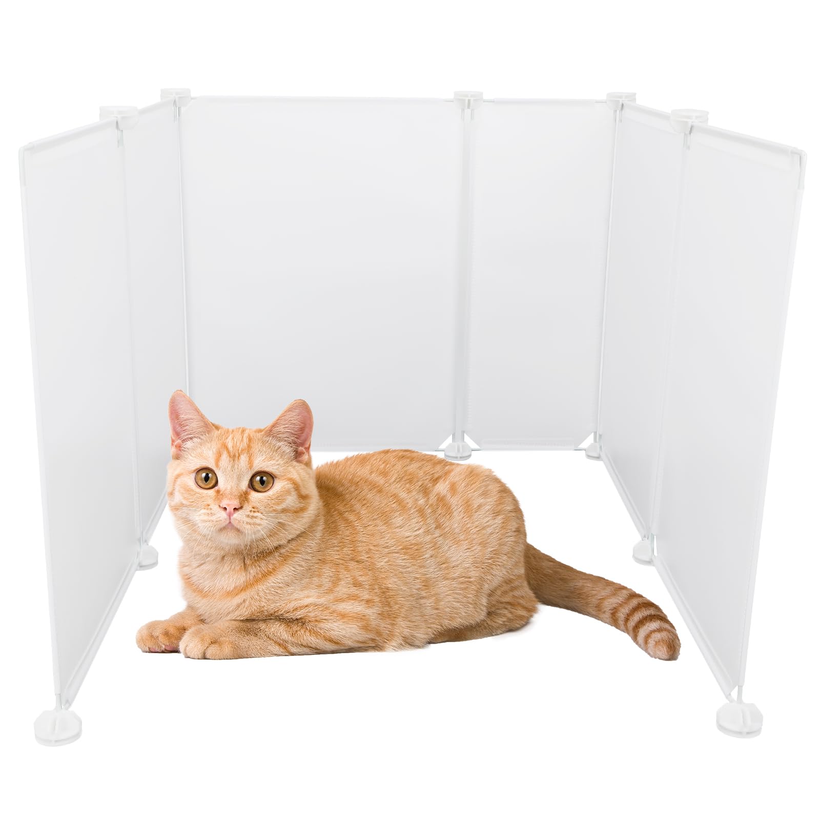 Fhtonge Extra Large Cat Litter Box Enclosure, Splash Guard And Privacy Screen For Open Top Litter Pan