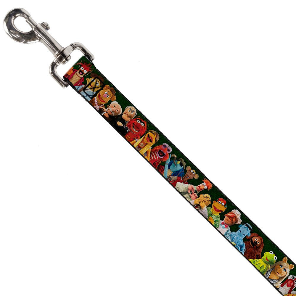 Dog Leash Muppets 20 Character Group Pose Greens 6 Feet Long 0.5 Inch Wide