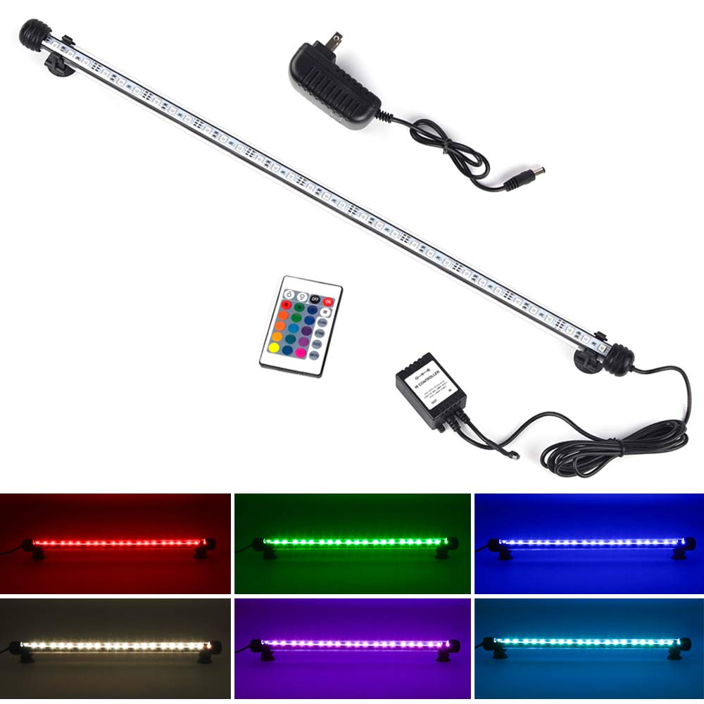 Fish Tank Light, Rgb Aquarium Lights, Waterproof Color Changing Tank Lights, Led Underwater Aquarium Light, Dim Adjustable Subme