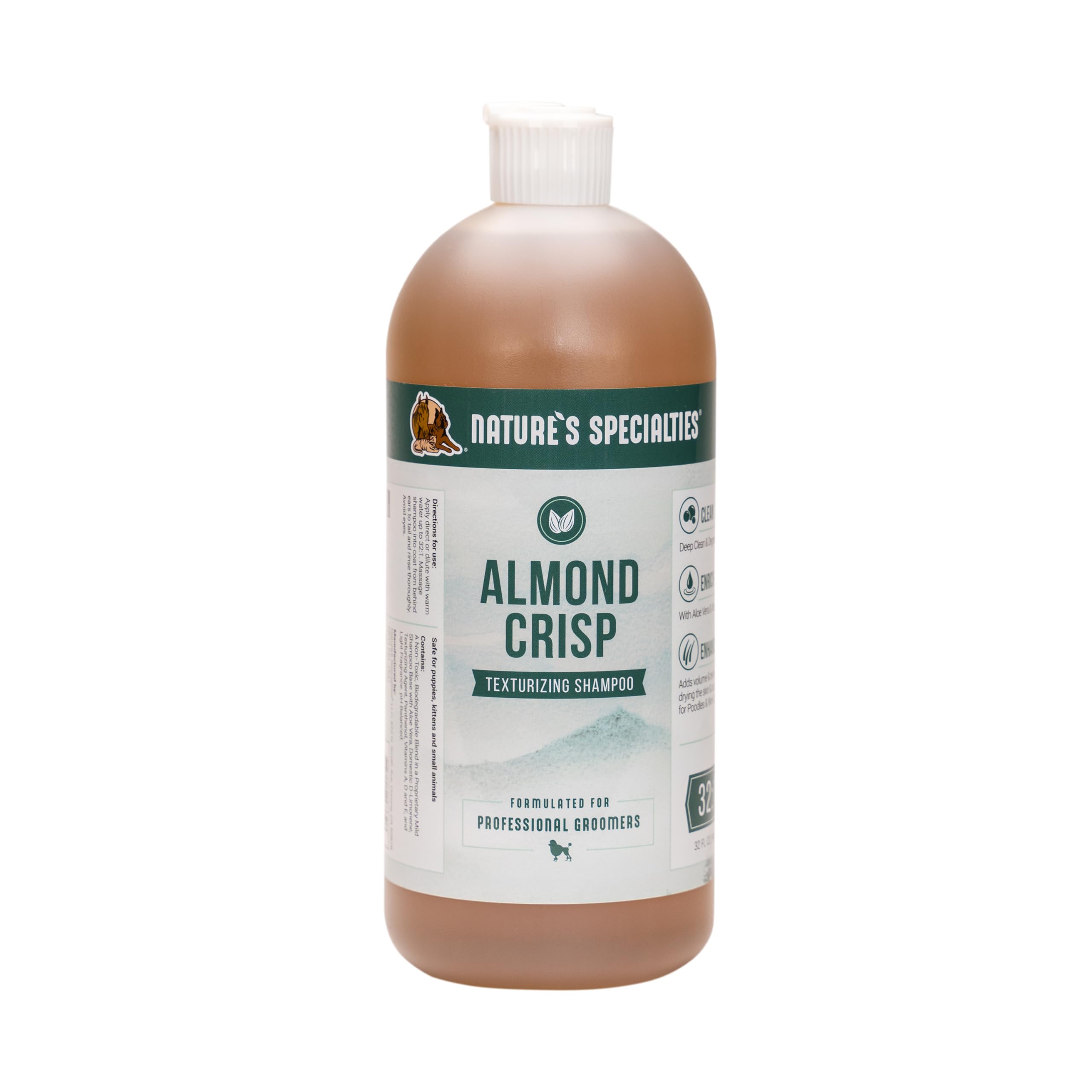 Nature'S Specialties Almond Crisp Ultra Concentrated Dog Shampoo For Pets, Makes Up To 8 Gallons, Natural Choice For Professiona