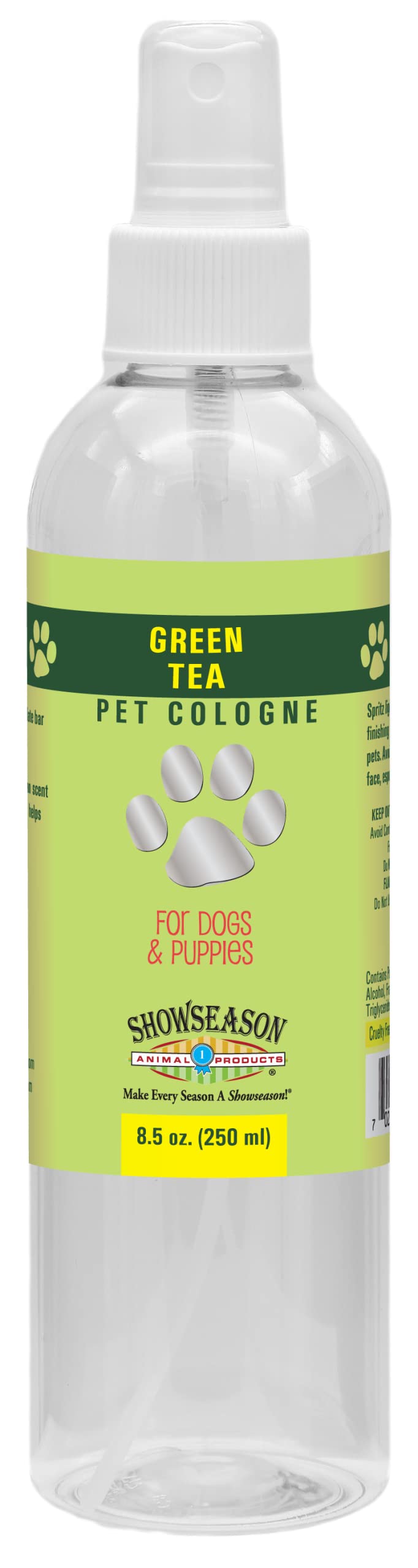 Showseason Green Tea Dog Cologne 8.5 Oz | Dog Perfume Long Lasting | Deodorizing Spray