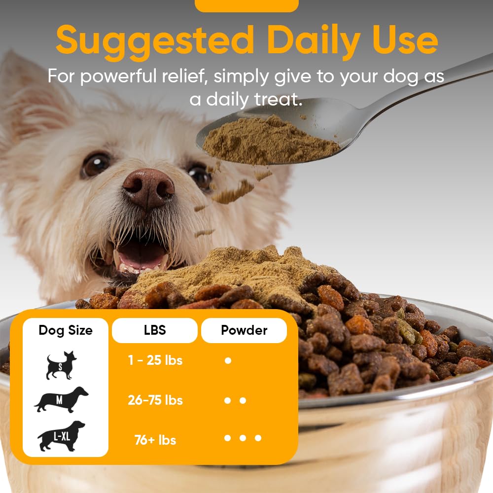 iHeartDogs Bone Broth & Collagen for Dogs - Bone Broth & Mushroom Gold Powder Supplement for Immune System Support, Improved Mob