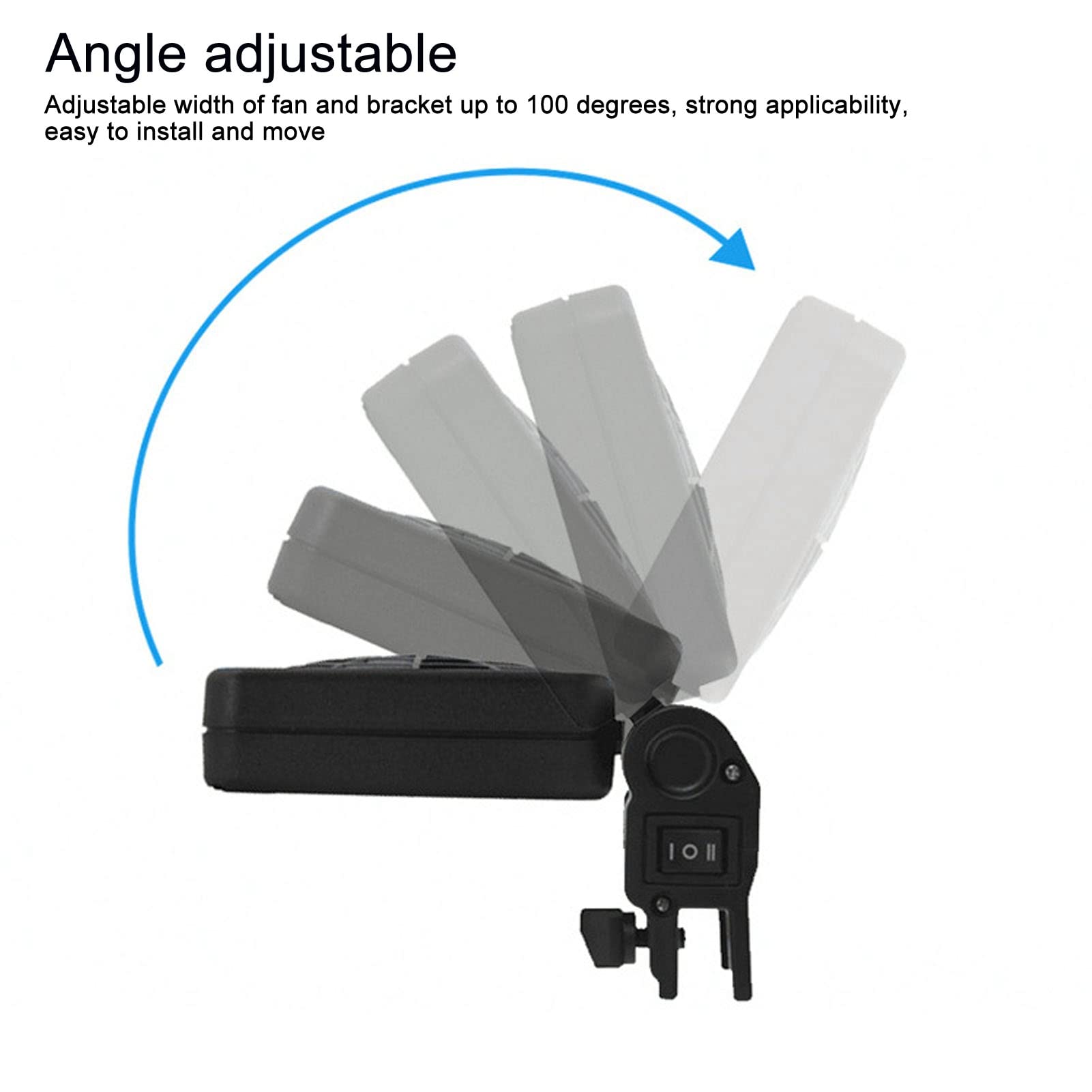 Zerodis Aquarium Cooling Fan, Adjustable Wind Speed Mini Fish Cooling Fan Us Plug 100‑240V, Power Saving Mute Cooling Fan Small Crab Shape Fan Aquarium Chiller Fan(1 Fan)