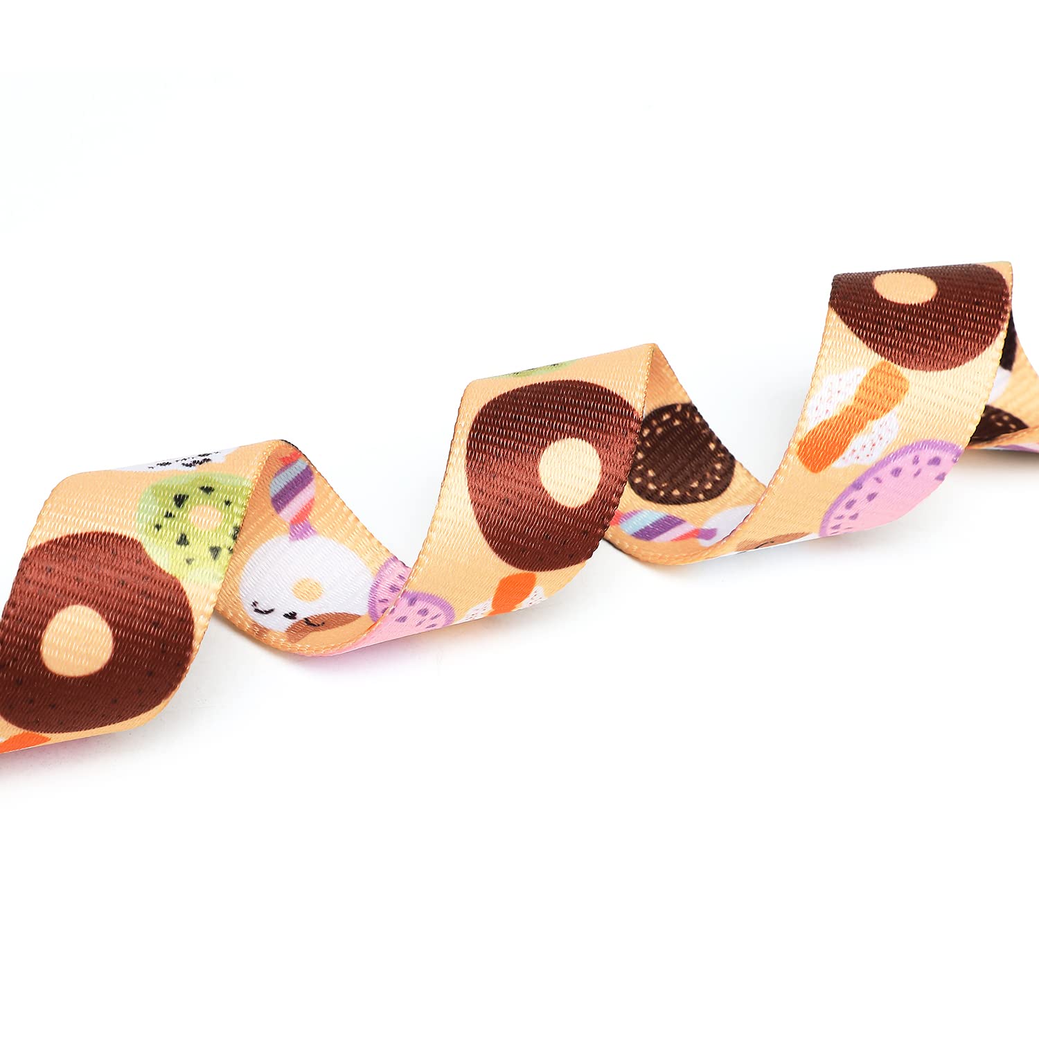 Mercano Adjustable Dog Collar - Special Design Patterns, Soft Nylon Comfortable Durable Pet Collar For Small Medium Large Dogs (L, Beige Cookie)