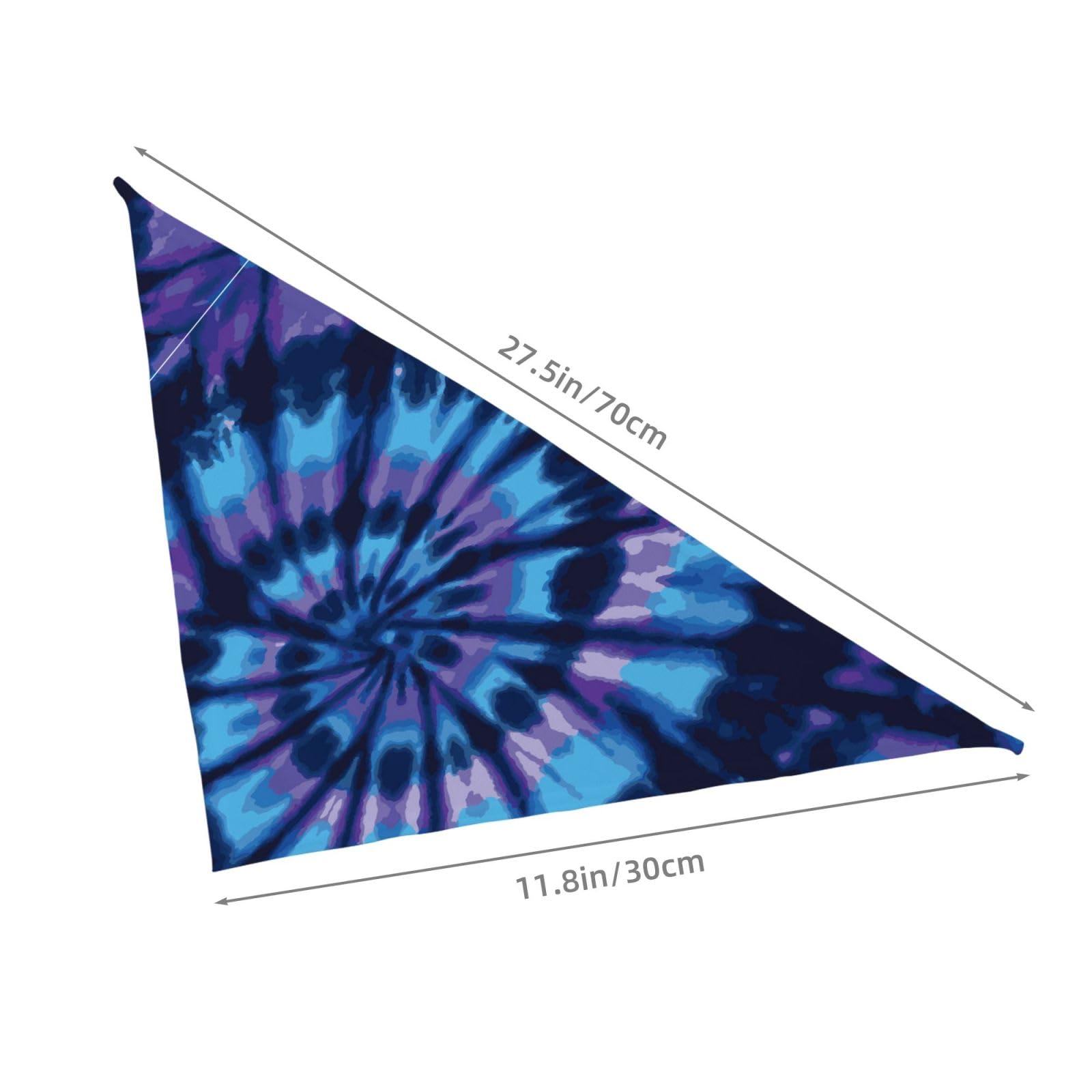 Tie Dye Blue Purple Dog Bandana Scarf Triangle Bibs Pet Accessories Cat Kerchief